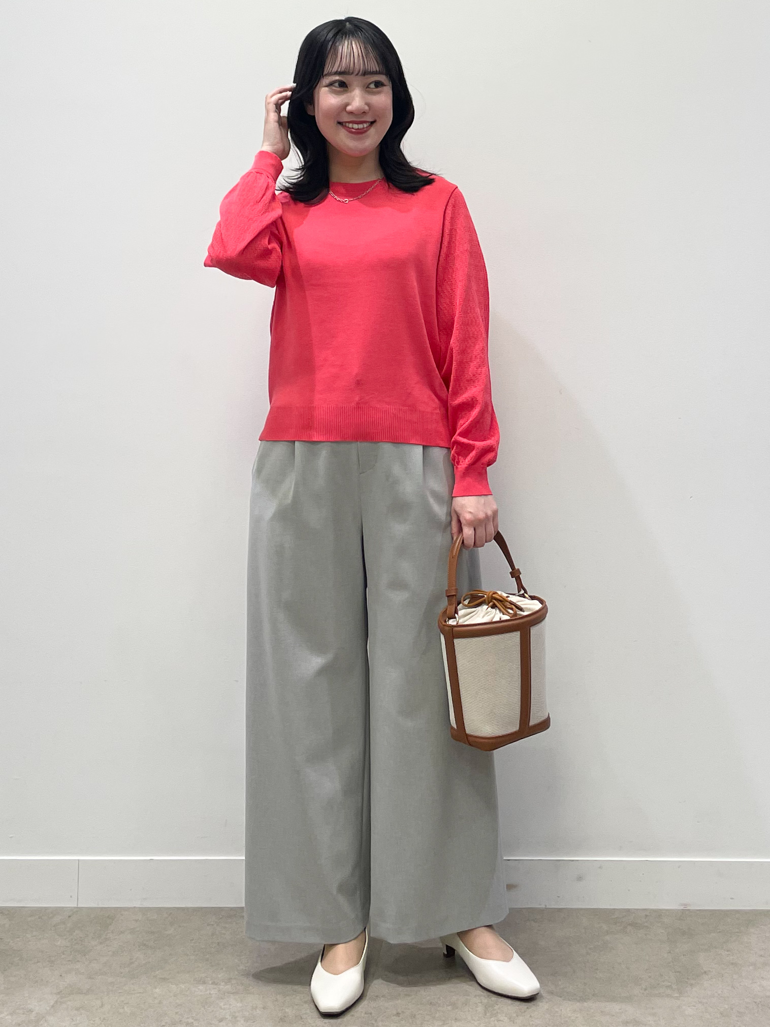 yukariさんの「Reflect｜【セットアップ可】ジップアップレースショートブルゾン」を使ったコーディネート