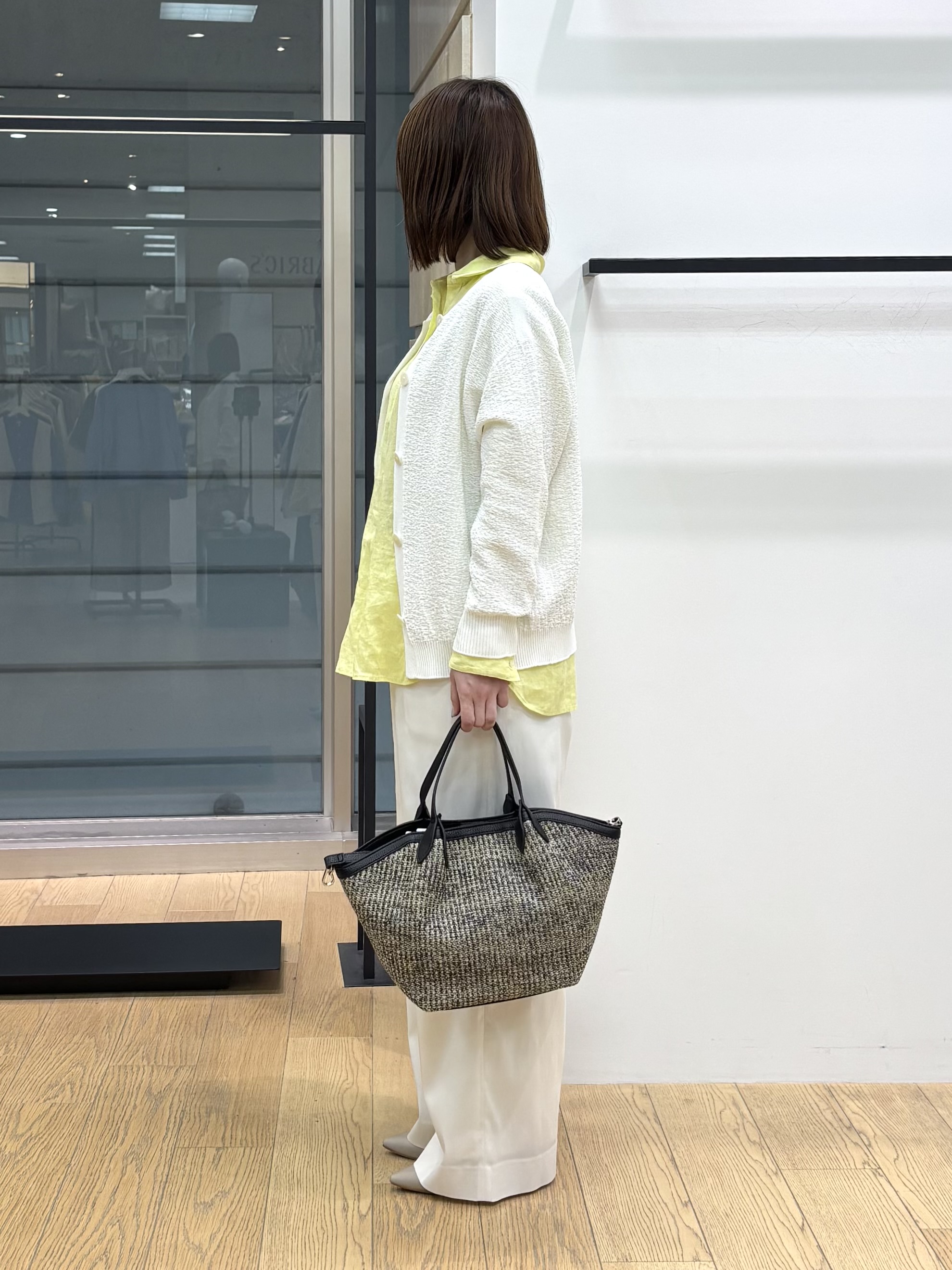 asamiさんの「INDIVI｜【接触冷感／2WAY】カシュクールリネンシャツ」を使ったコーディネート