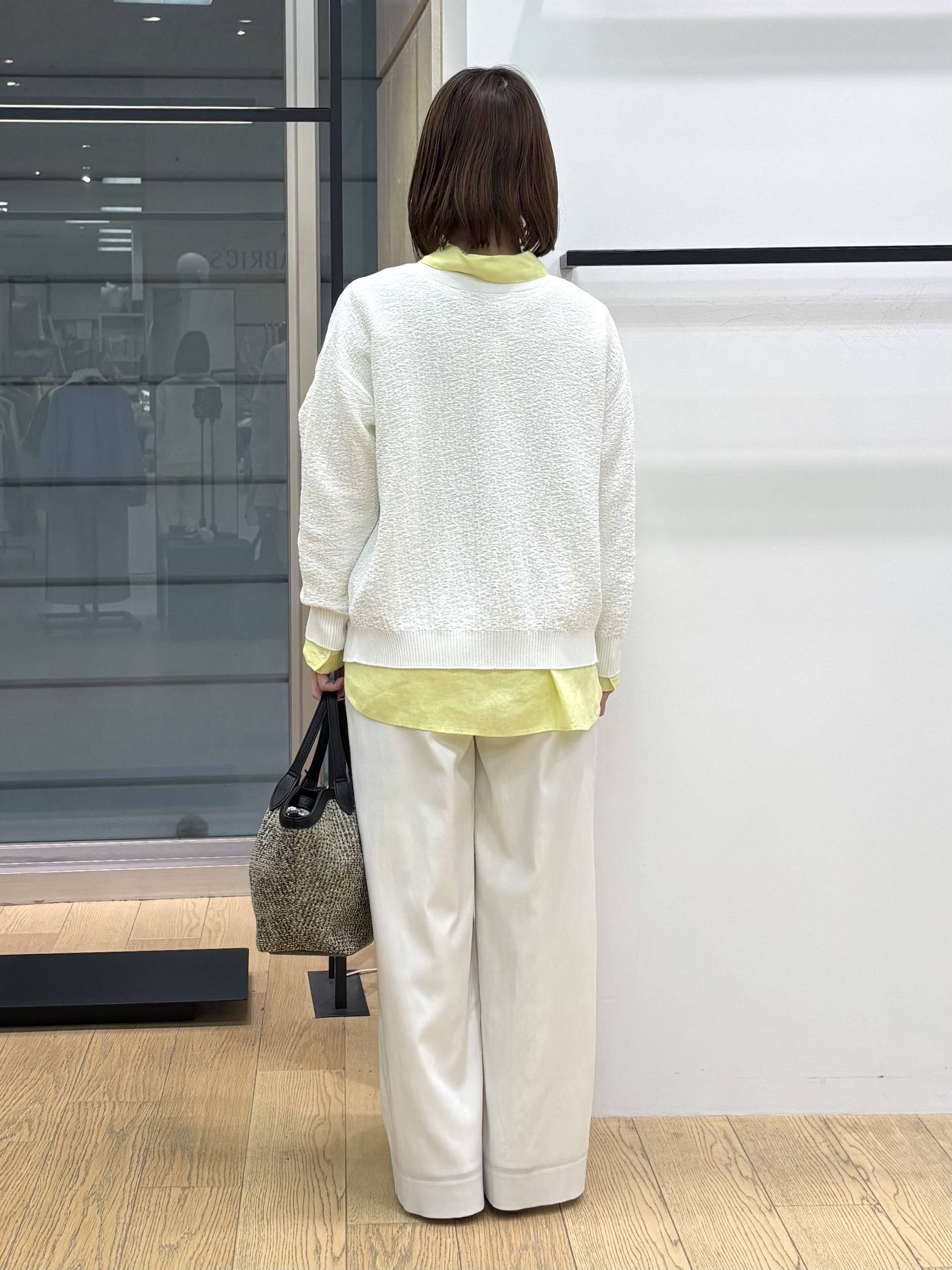 asamiさんの「INDIVI｜【接触冷感／2WAY】カシュクールリネンシャツ」を使ったコーディネート