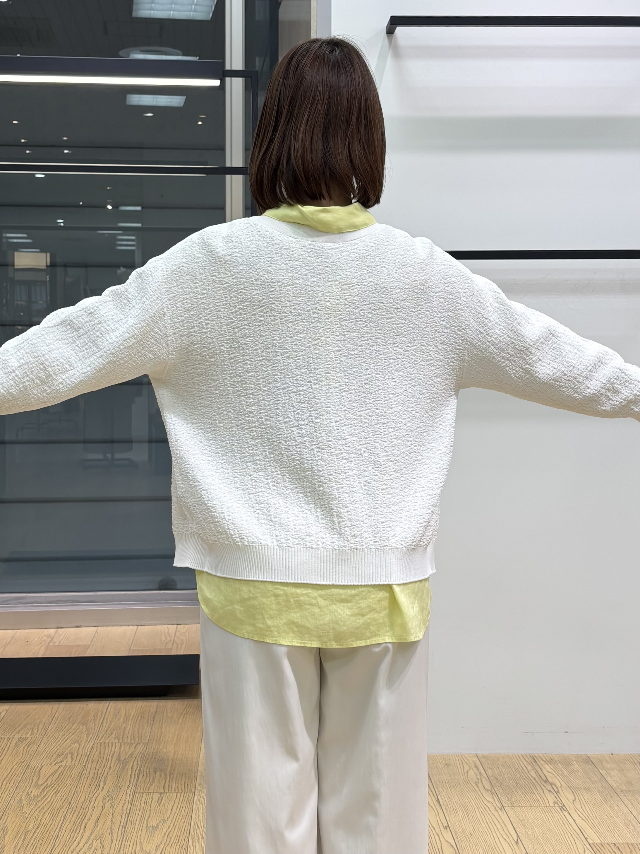 asamiさんの「INDIVI｜【接触冷感／2WAY】カシュクールリネンシャツ」を使ったコーディネート