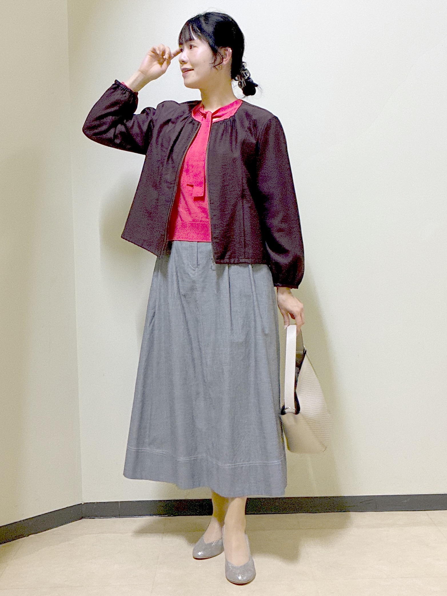  beni_gingerさんの「Reflect｜【ライトアウター／ゆったり羽織れる／気軽な羽織りに◎】ライトブルゾン」を使ったコーディネート