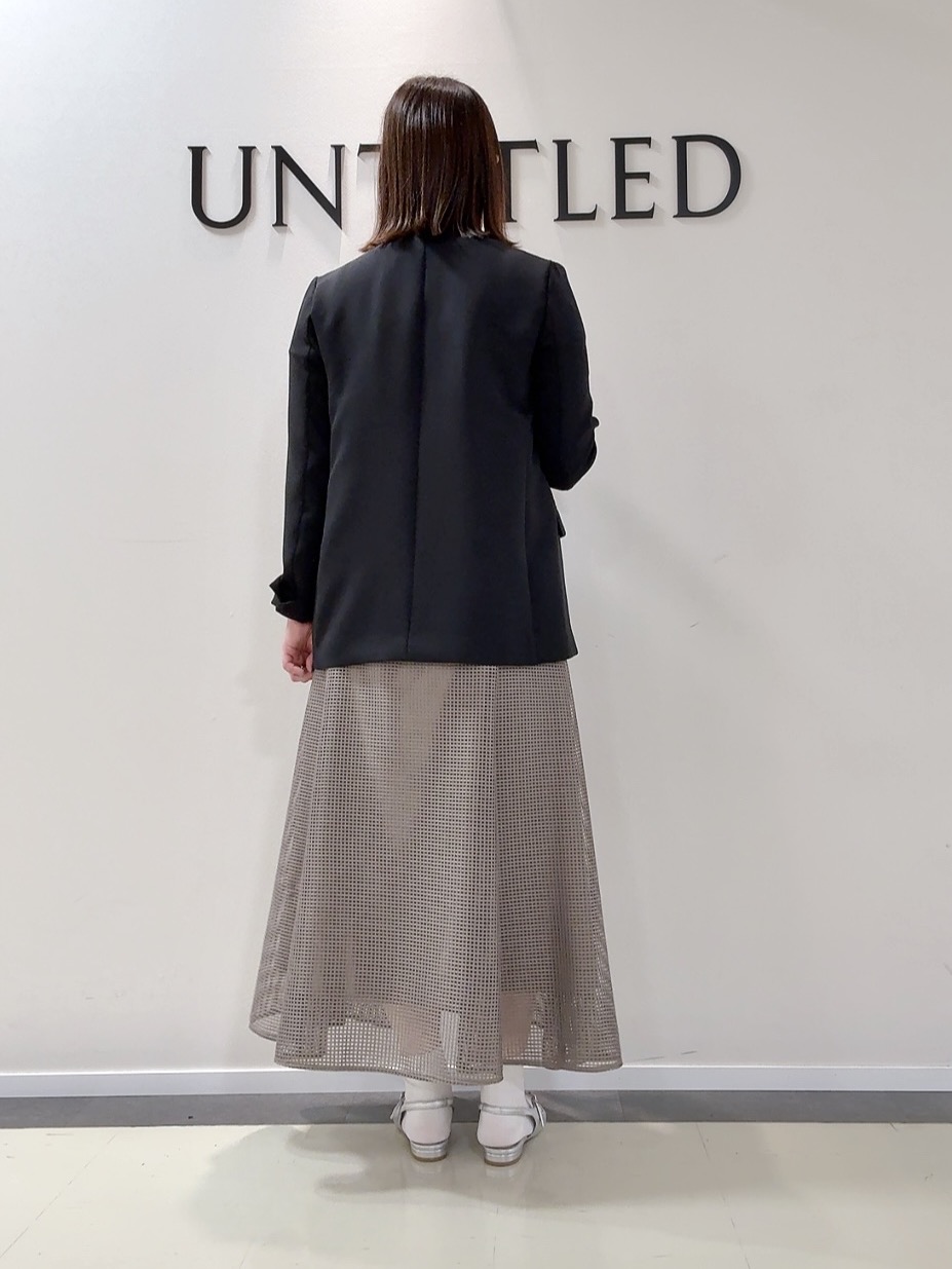 YUIさんの「UNTITLED｜【洗える/ストレッチ性】ダブルブレストジャケット」を使ったコーディネート