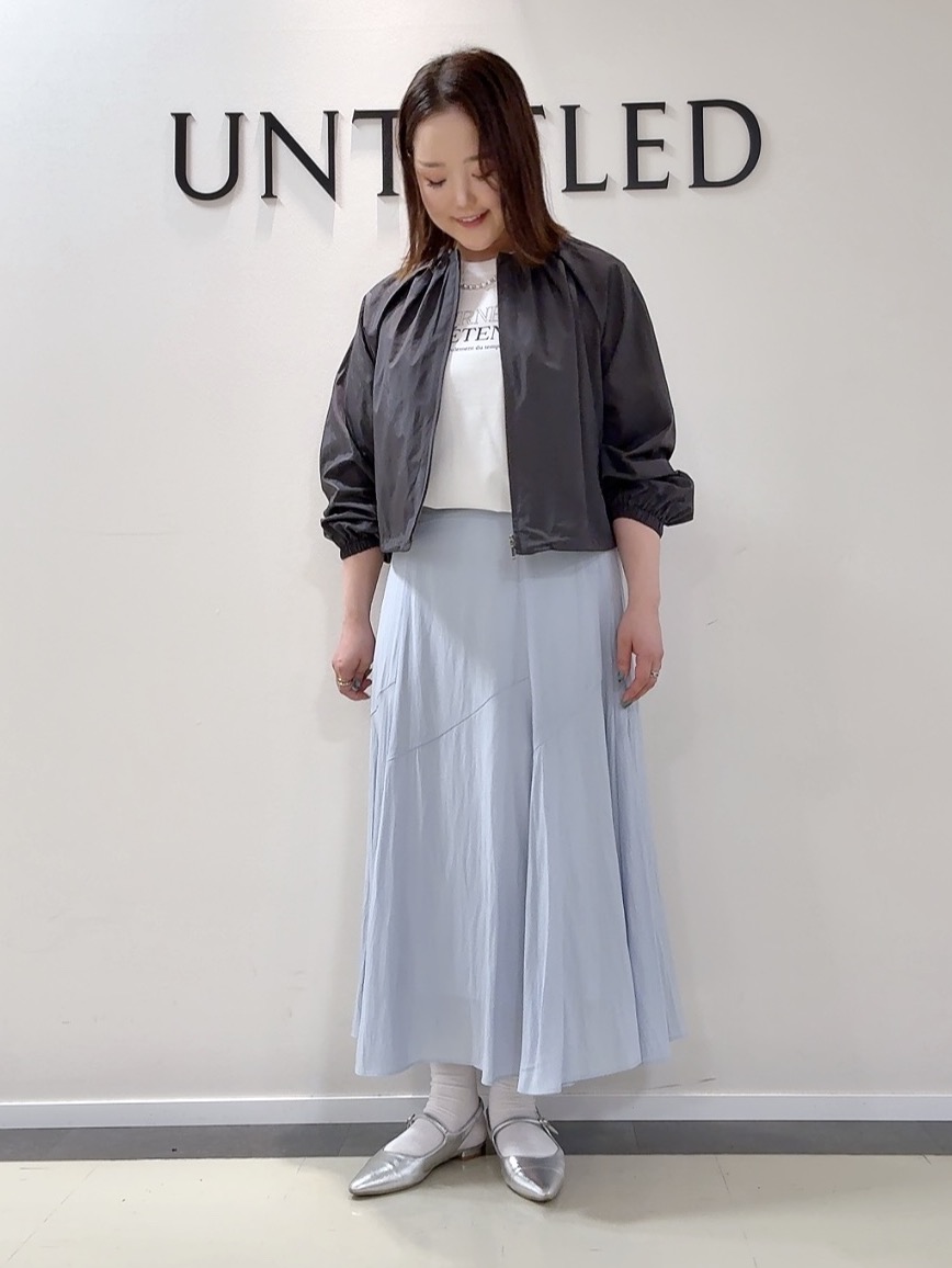 YUIさんの「UNTITLED｜【セットアップ可/はっ水】シャイニータイプライターブルゾン」を使ったコーディネート