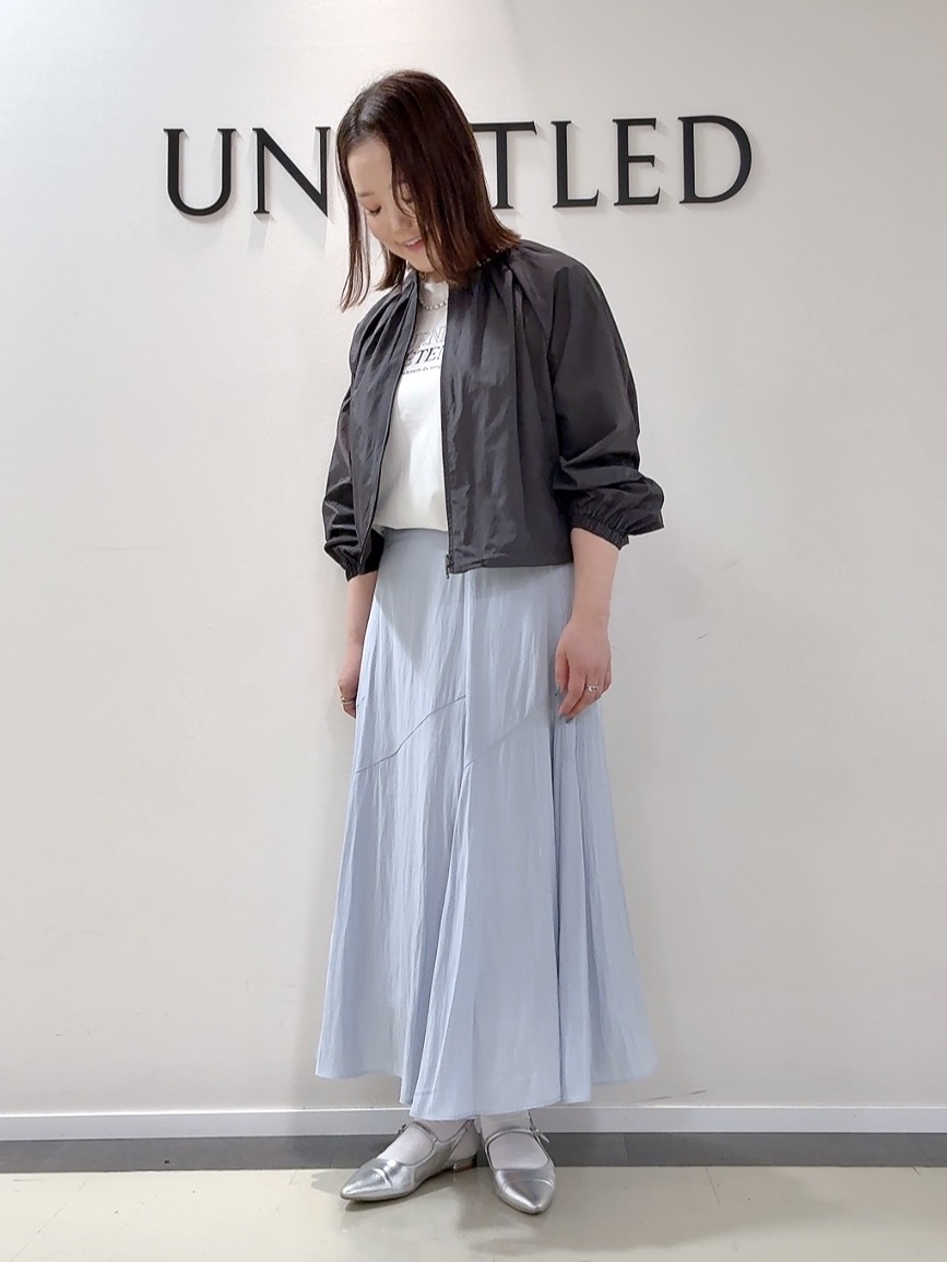 YUIさんの「UNTITLED｜【セットアップ可/はっ水】シャイニータイプライターブルゾン」を使ったコーディネート