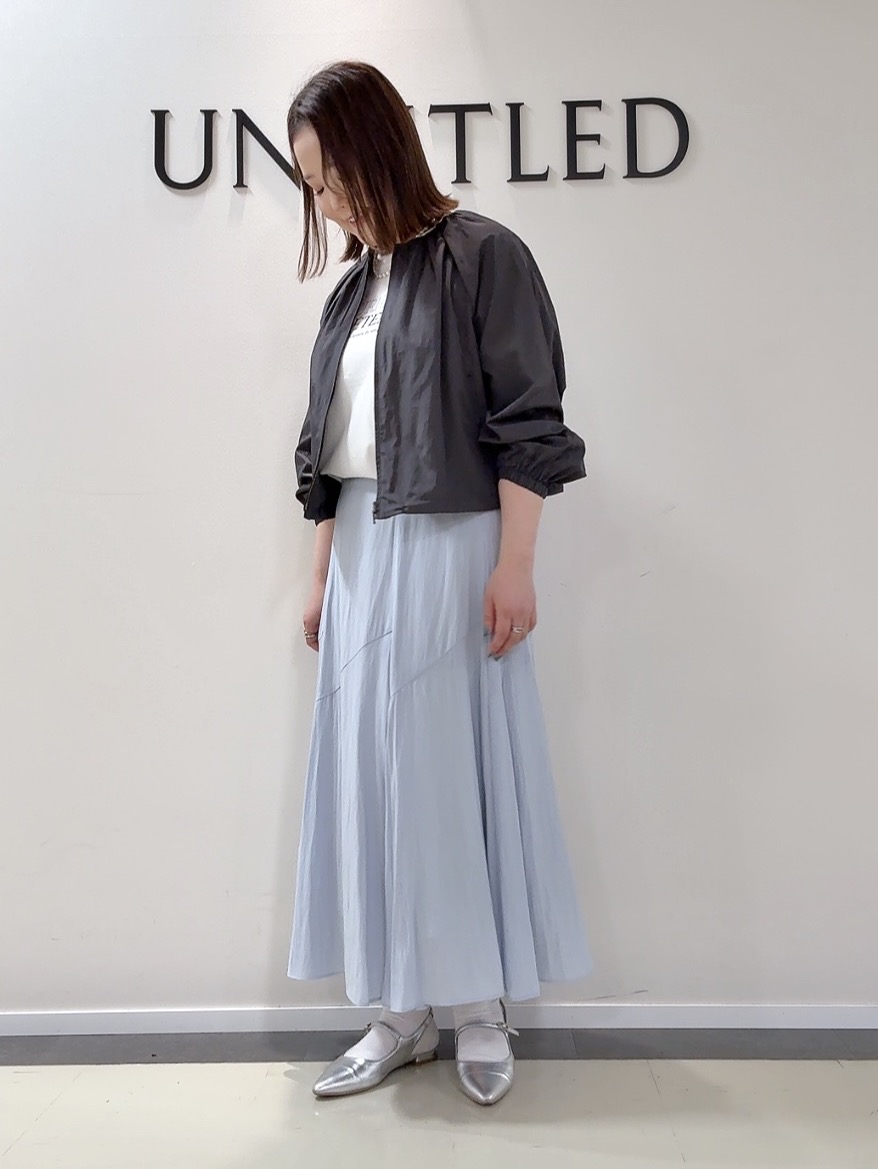 YUIさんの「UNTITLED｜【セットアップ可/はっ水】シャイニータイプライターブルゾン」を使ったコーディネート