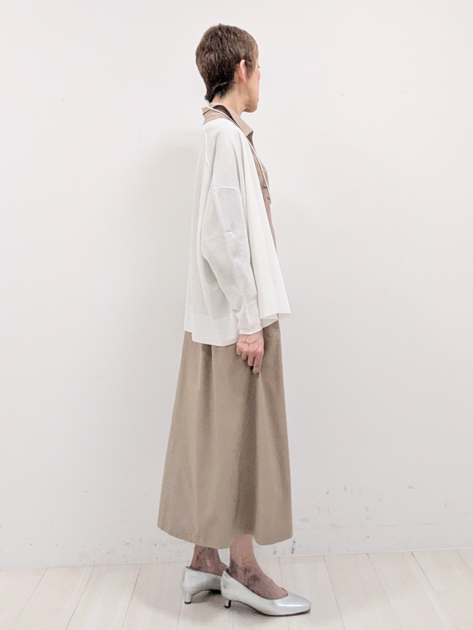 sachiさんの「Reflect｜【冷房対策に◎】すっきり見え着流しカーディガン」を使ったコーディネート