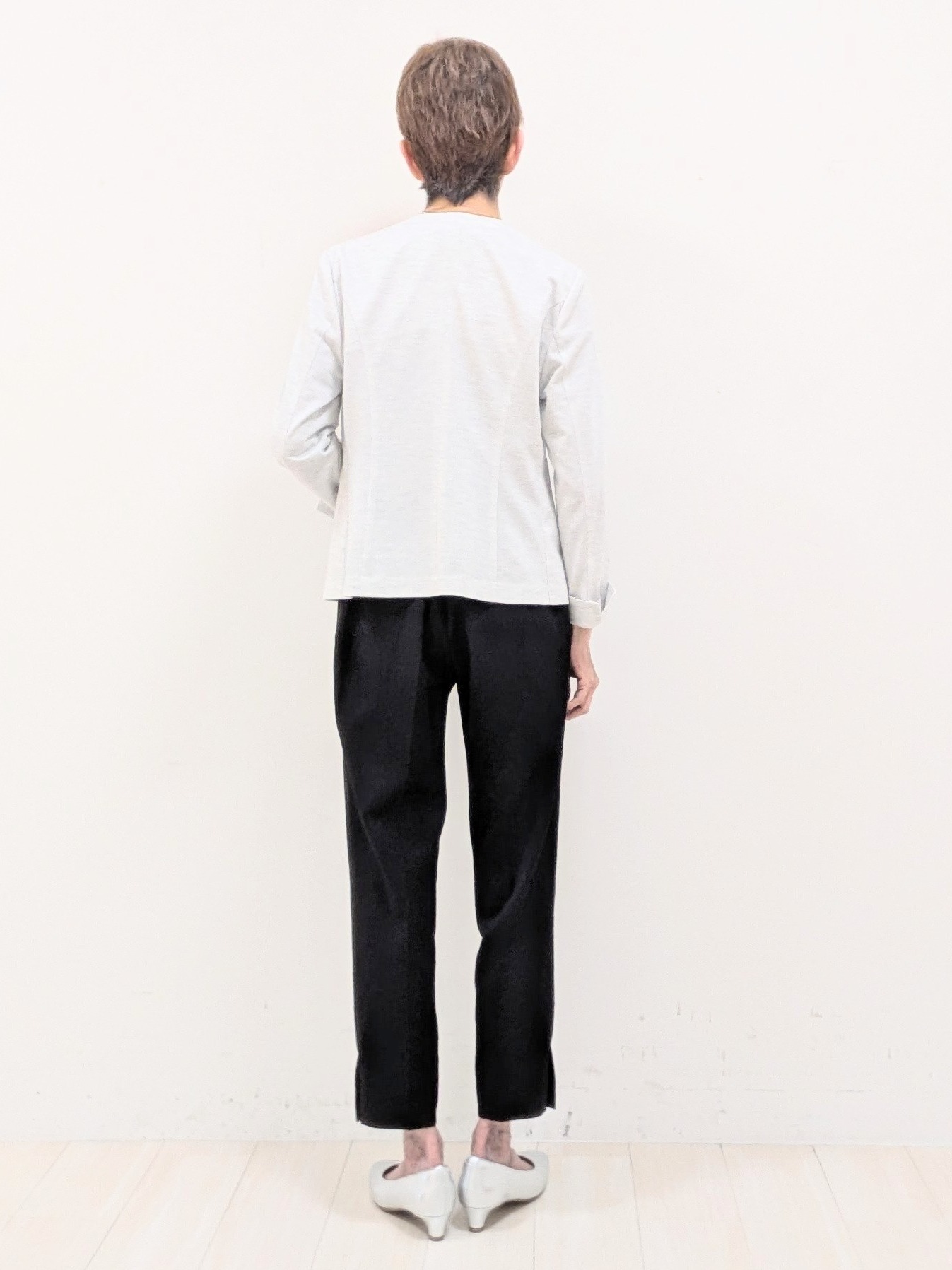 sachiさんの「Reflect｜【SS-4Lサイズ／UVカット／接触冷感】匠ジャケット／ノーカラー」を使ったコーディネート