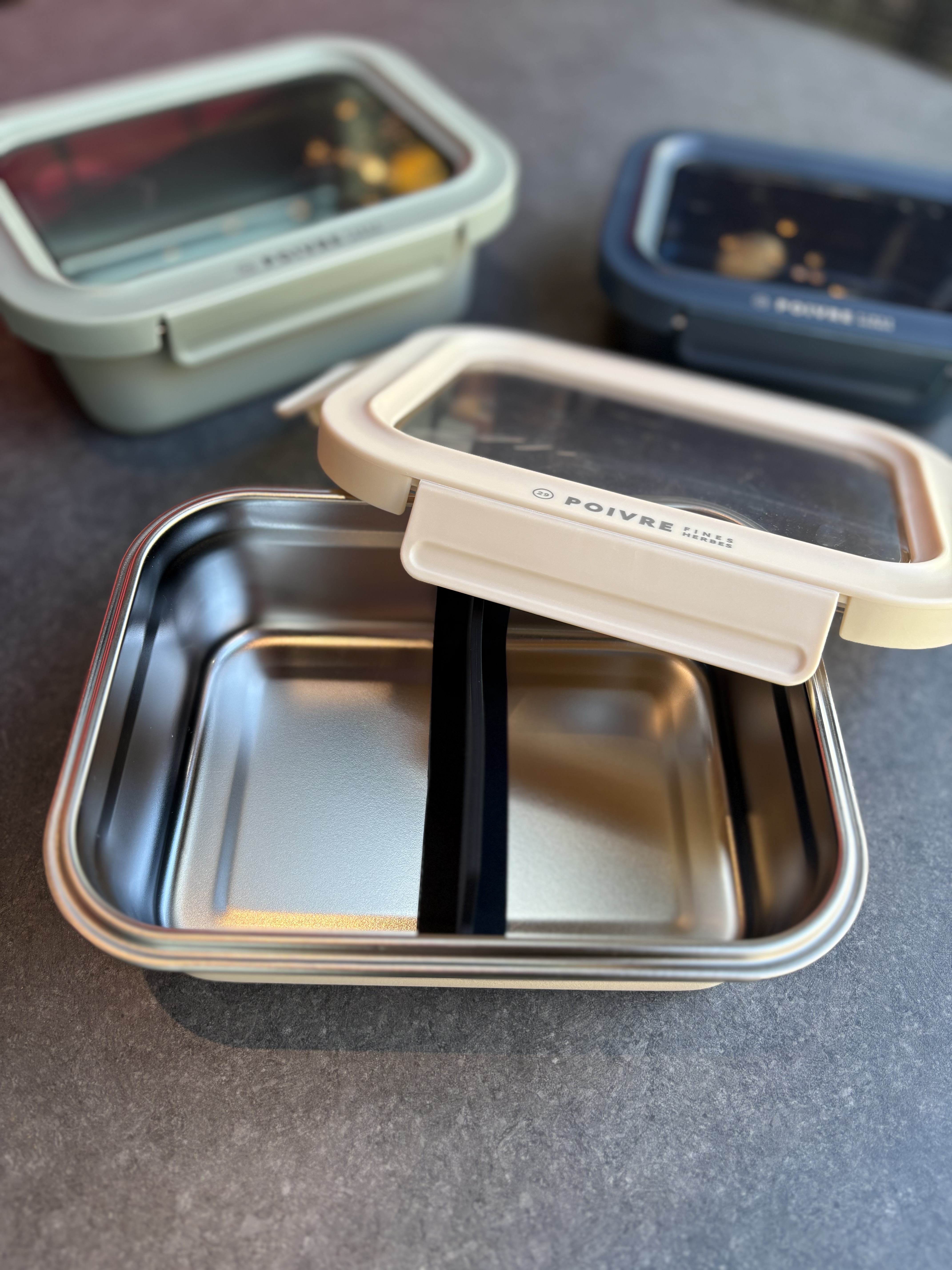 むうさんの「212 KITCHEN STORE｜ポワブル ステンレス4点ロックランチコンテナ M GR」を使ったコーディネート