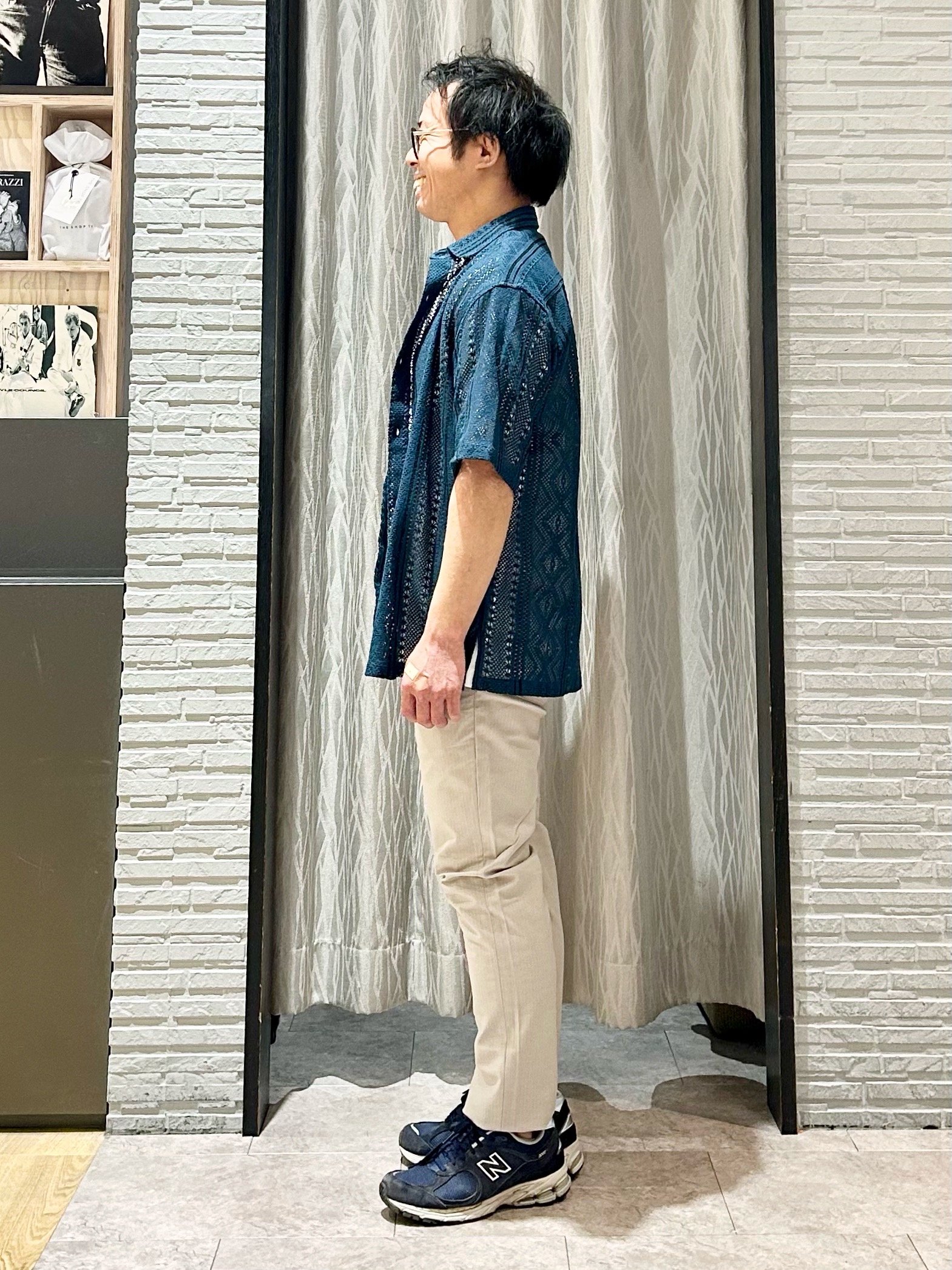 KENJI Iさんの「THE SHOP TK｜【2点セット】クラフトレース 半袖シャツ＋半袖Tシャツ」を使ったコーディネート
