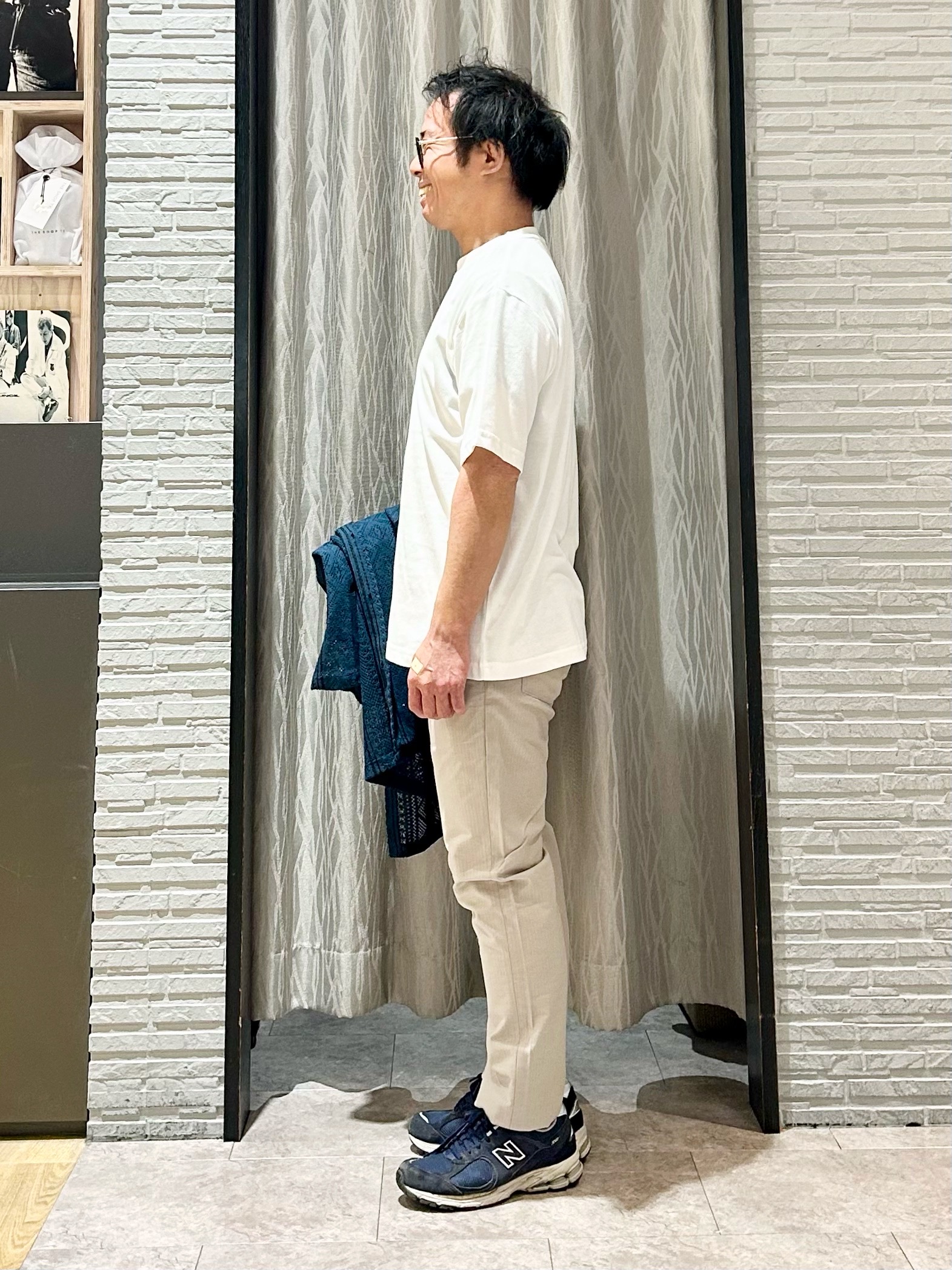 KENJI Iさんの「THE SHOP TK｜【2点セット】クラフトレース 半袖シャツ＋半袖Tシャツ」を使ったコーディネート