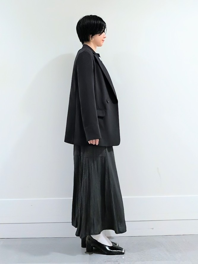 ミズタさんの「UNTITLED｜【洗える/ストレッチ性】ダブルブレストジャケット」を使ったコーディネート
