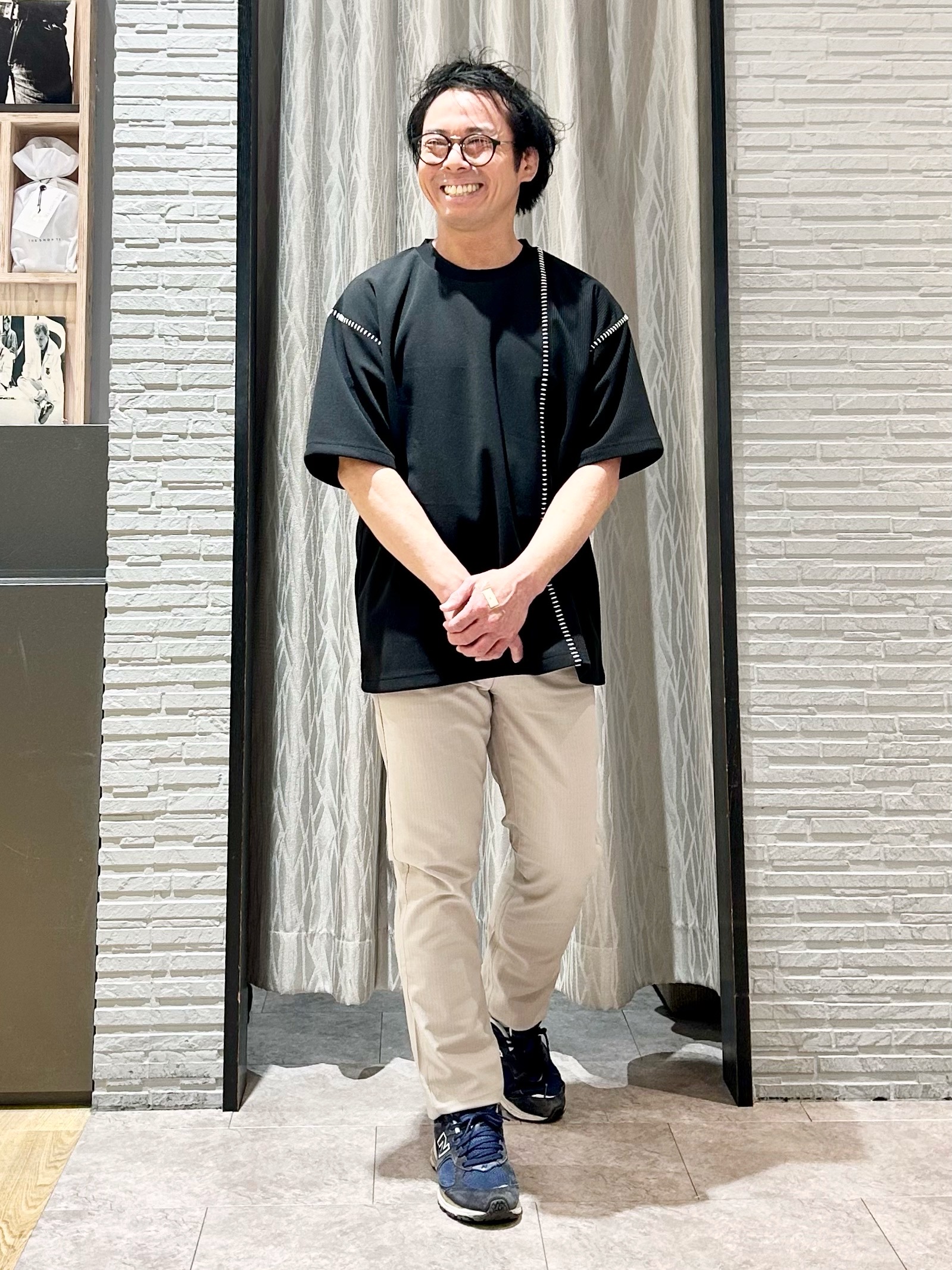 KENJI Iさんの「THE SHOP TK｜ハンドステッチ 半袖Tシャツ 洗濯機OK」を使ったコーディネート