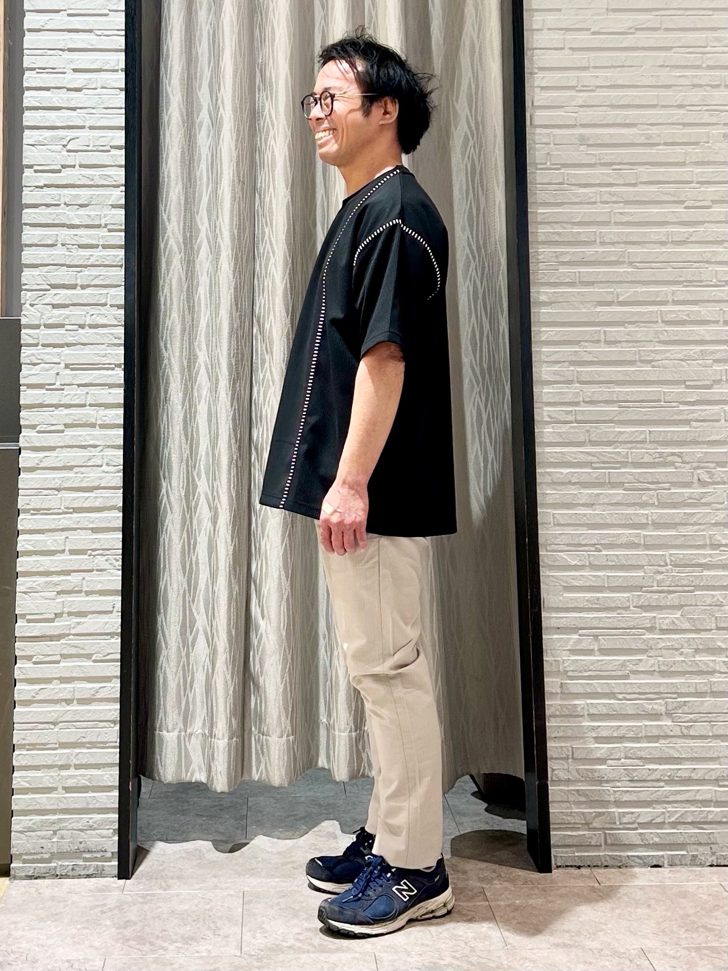 KENJI Iさんの「THE SHOP TK｜ハンドステッチ 半袖Tシャツ 洗濯機OK」を使ったコーディネート