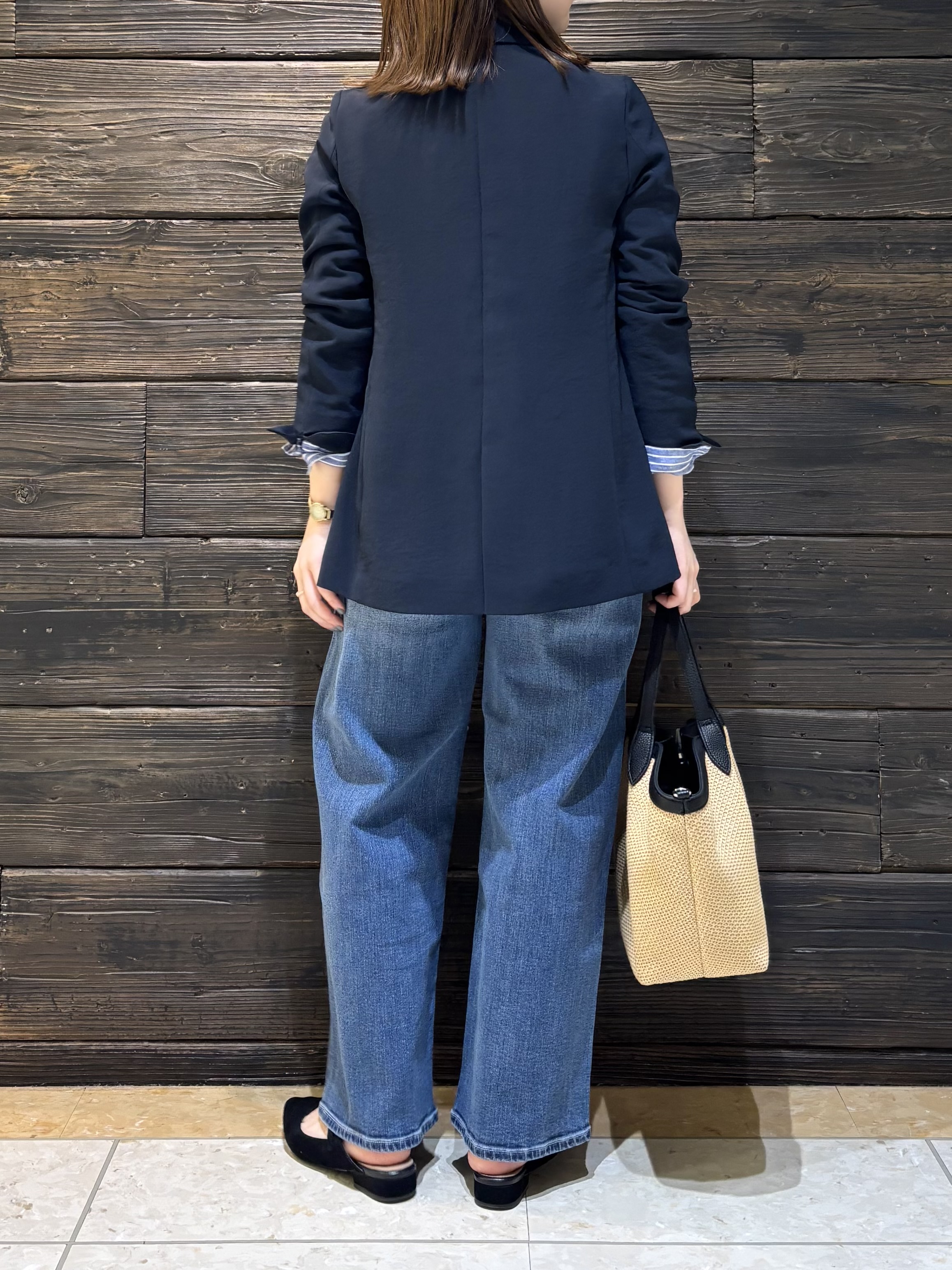 sakuさんの「INDIVI｜【接触冷感／2WAY】カシュクールリネンシャツ」を使ったコーディネート