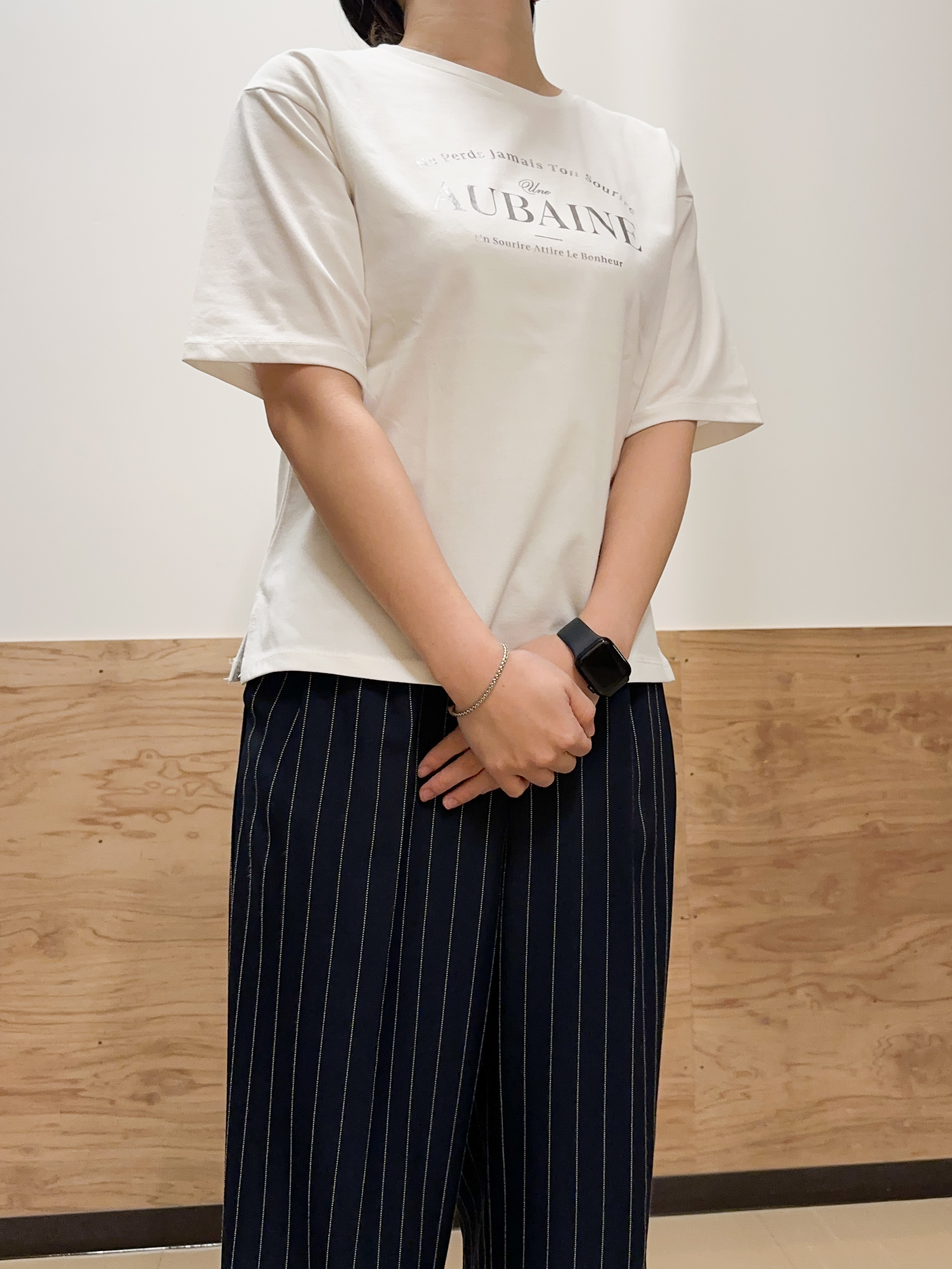 すーさんの「grove｜【UVカット/接触冷感】プリントアソート5分袖Tシャツ」を使ったコーディネート