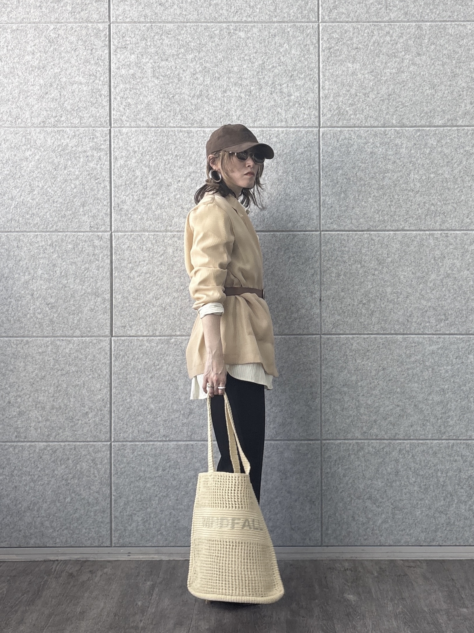 kotakiさんの「INDIVI｜シアーシャツジャケット【接触冷感】」を使ったコーディネート