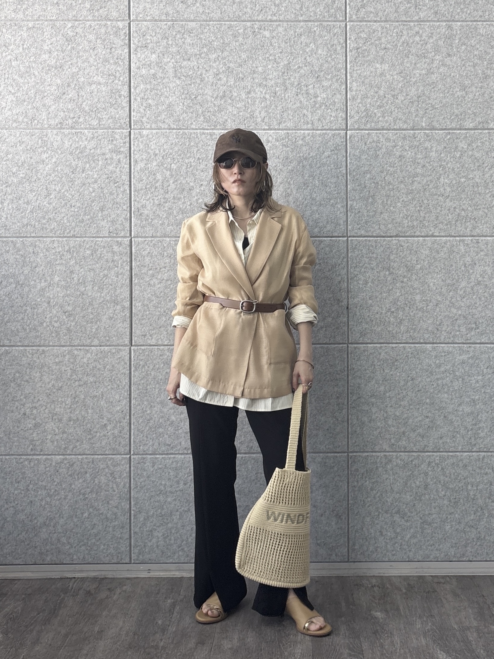 kotakiさんの「INDIVI｜シアーシャツジャケット【接触冷感】」を使ったコーディネート