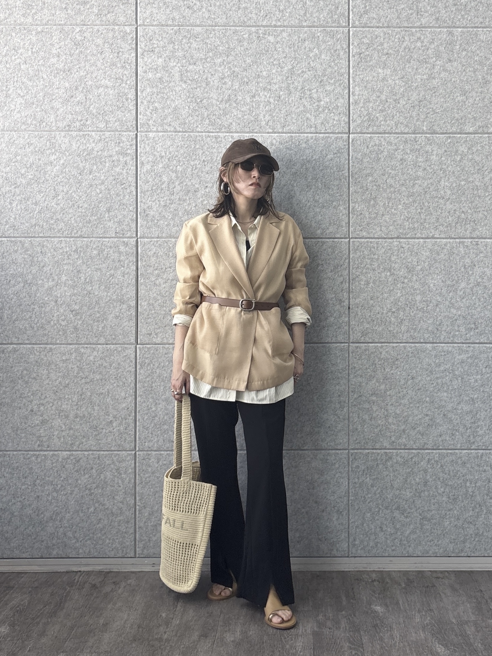 kotakiさんの「INDIVI｜シアーシャツジャケット【接触冷感】」を使ったコーディネート