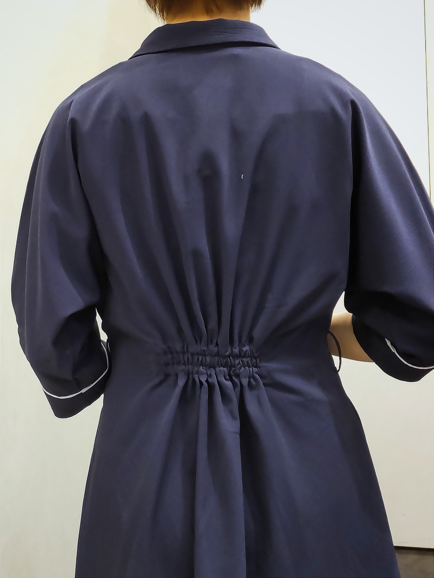 やまちゃんさんの「grove｜【貴島明日香さん着用・美シルエット】ウエストタック配色ワンピース」を使ったコーディネート
