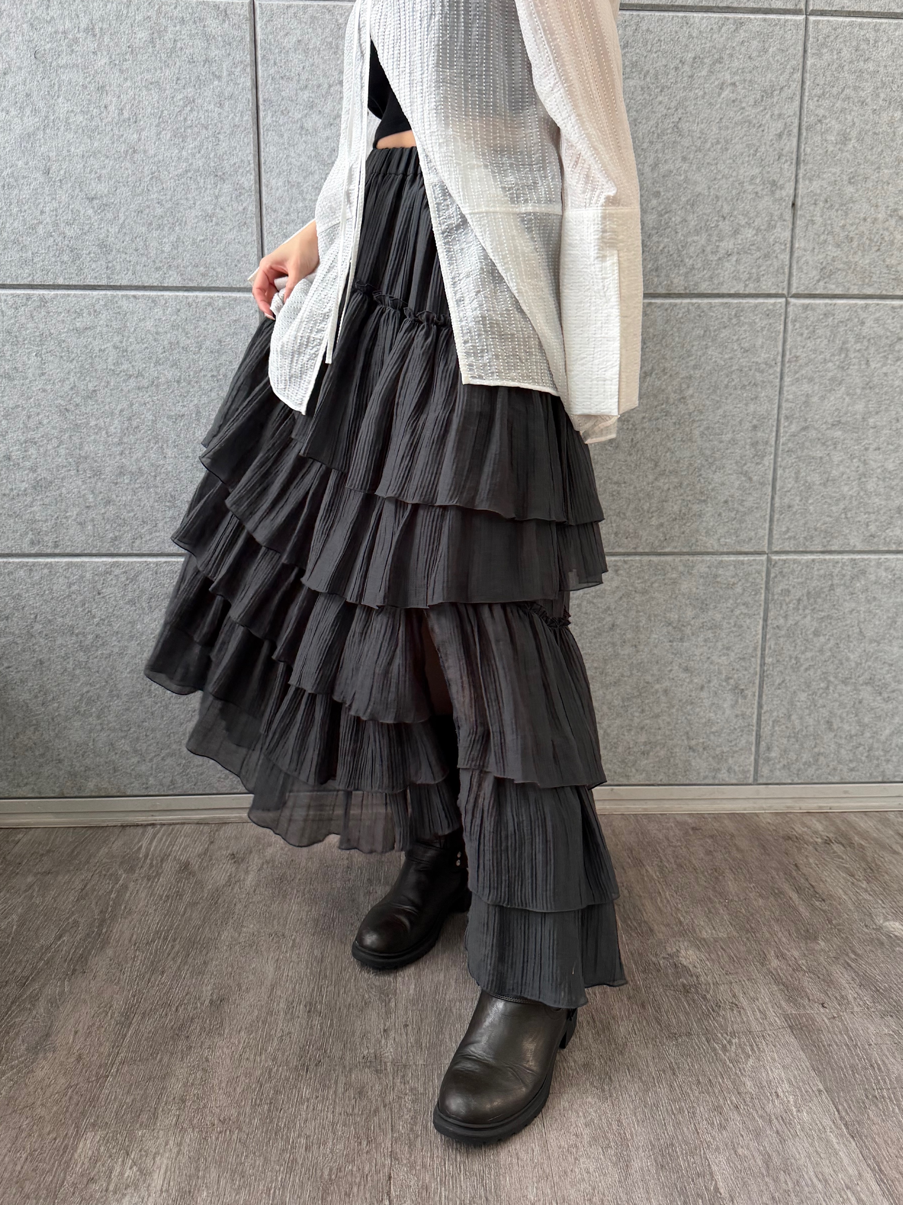 kanamiさんの「CODE A｜point neck ribbon shirts」を使ったコーディネート