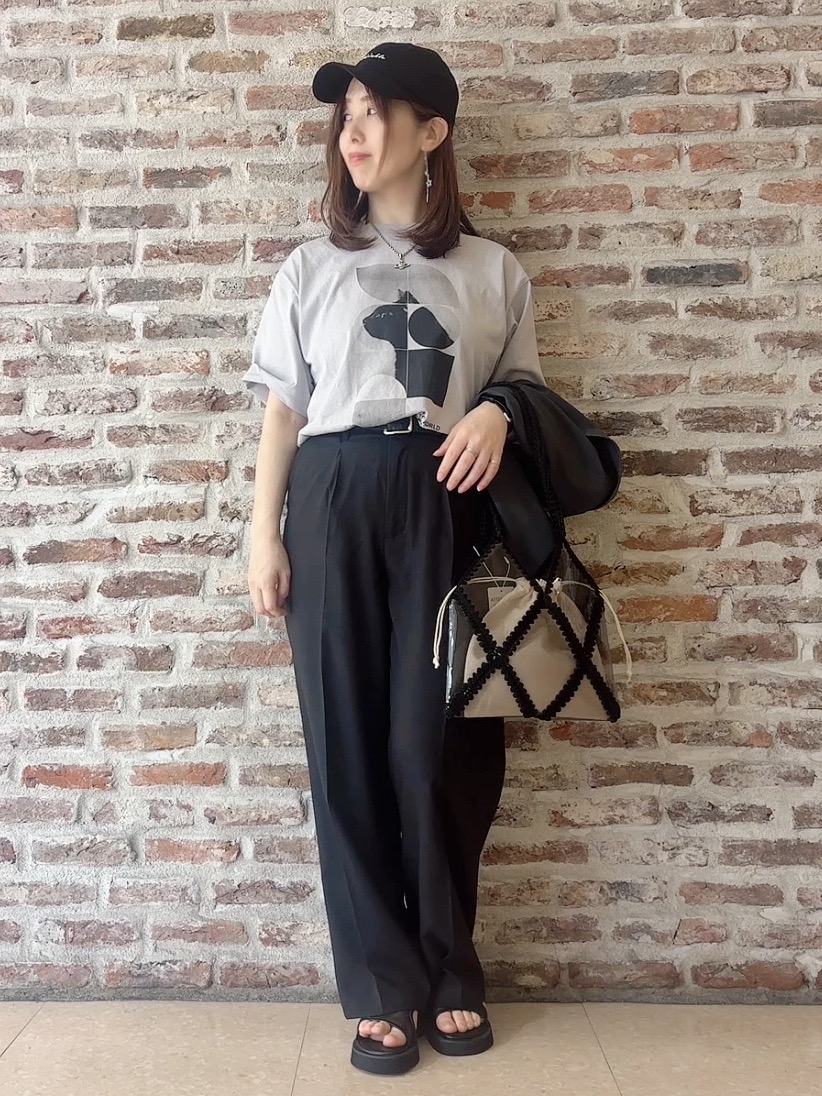 tokiさんの「THE SHOP TK｜【セットアップ可】麻調ダブルブレスト 6分袖ジャケット」を使ったコーディネート