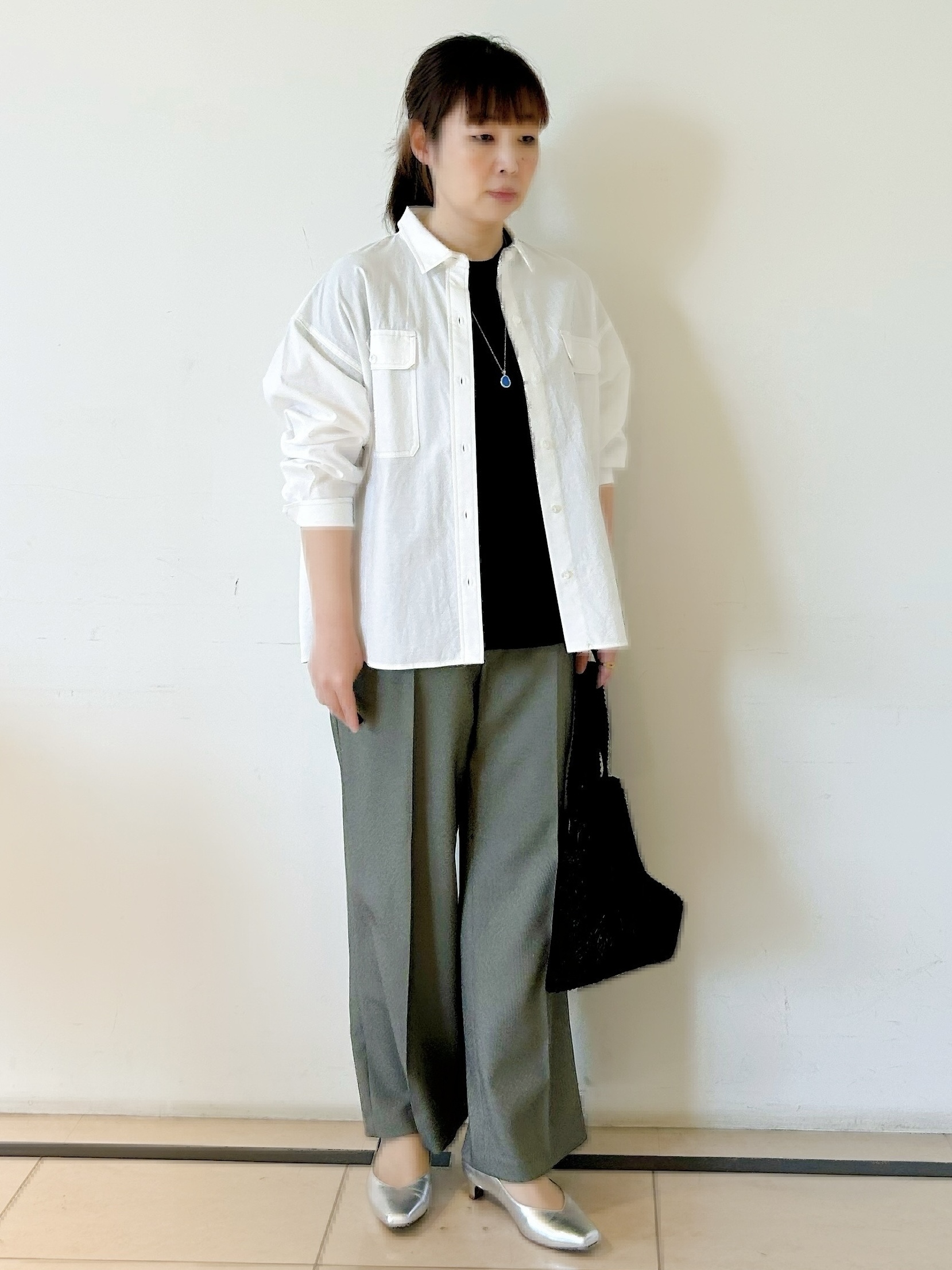 ひーさんの「Reflect｜【羽織にも◎】ダンガリーシャツ」を使ったコーディネート