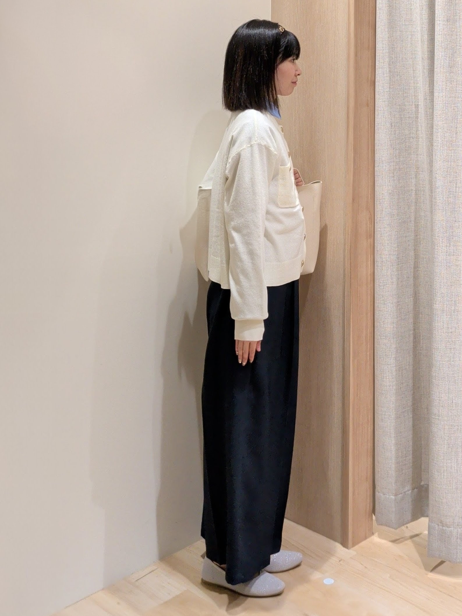 Yuiさんの「grove｜【貴島明日香さん着用】フロントポケットカーディガン」を使ったコーディネート