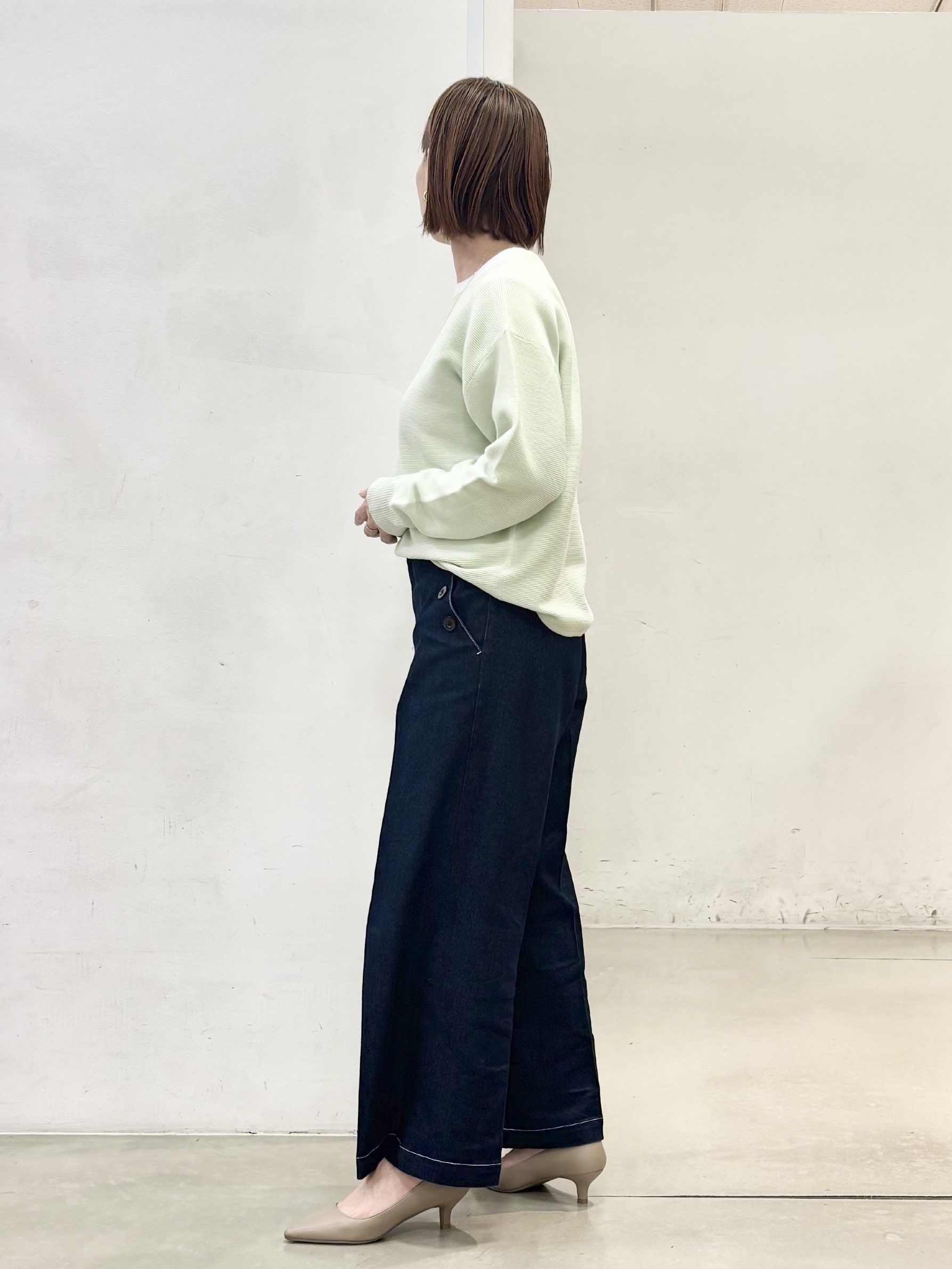 fujiさんの「THE SHOP TK｜【S-XLサイズ/選べる6色】どこから見ても美しい ガーターニット/洗濯機OK」を使ったコーディネート