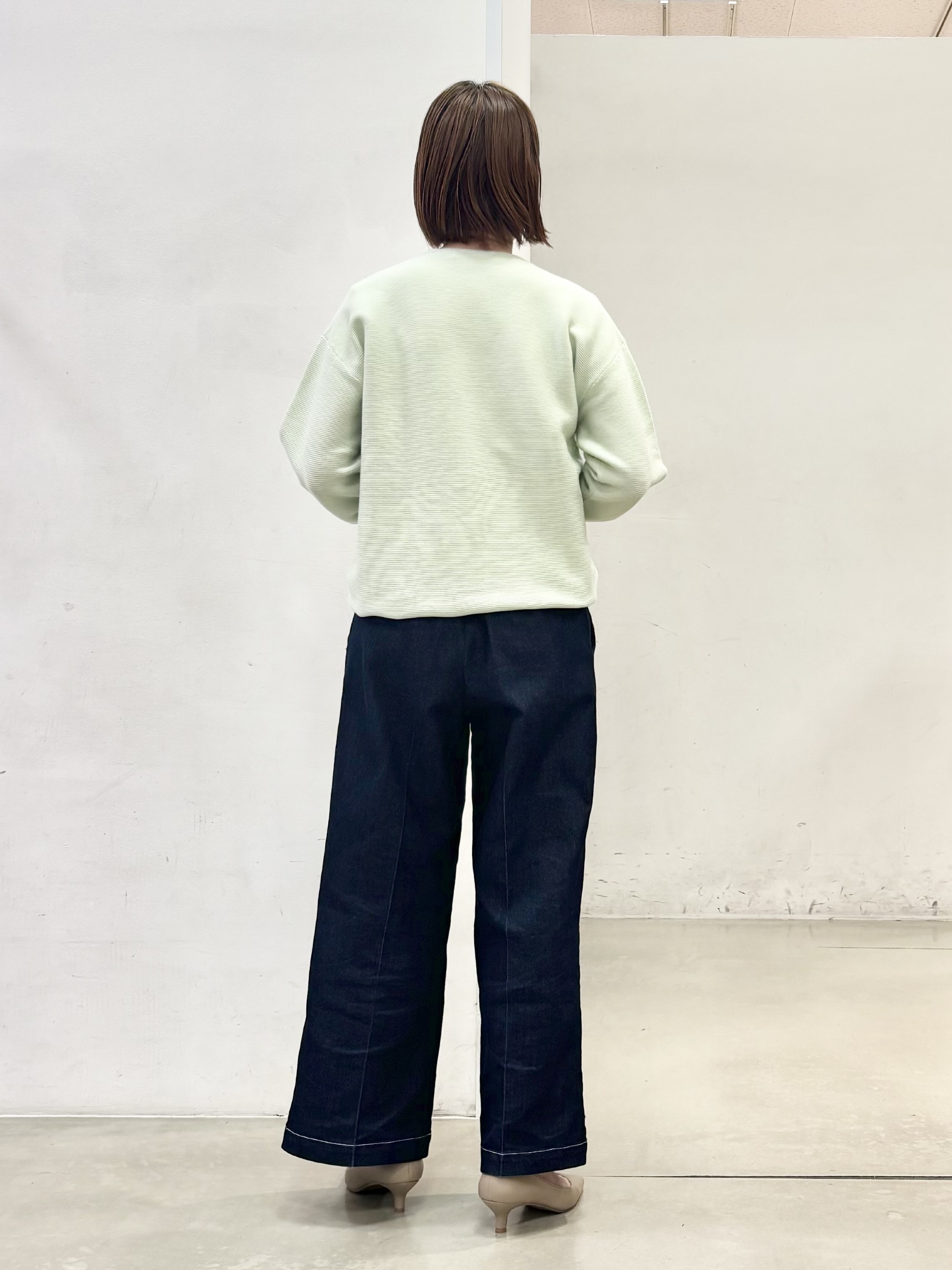 fujiさんの「THE SHOP TK｜【S-XLサイズ/選べる6色】どこから見ても美しい ガーターニット/洗濯機OK」を使ったコーディネート
