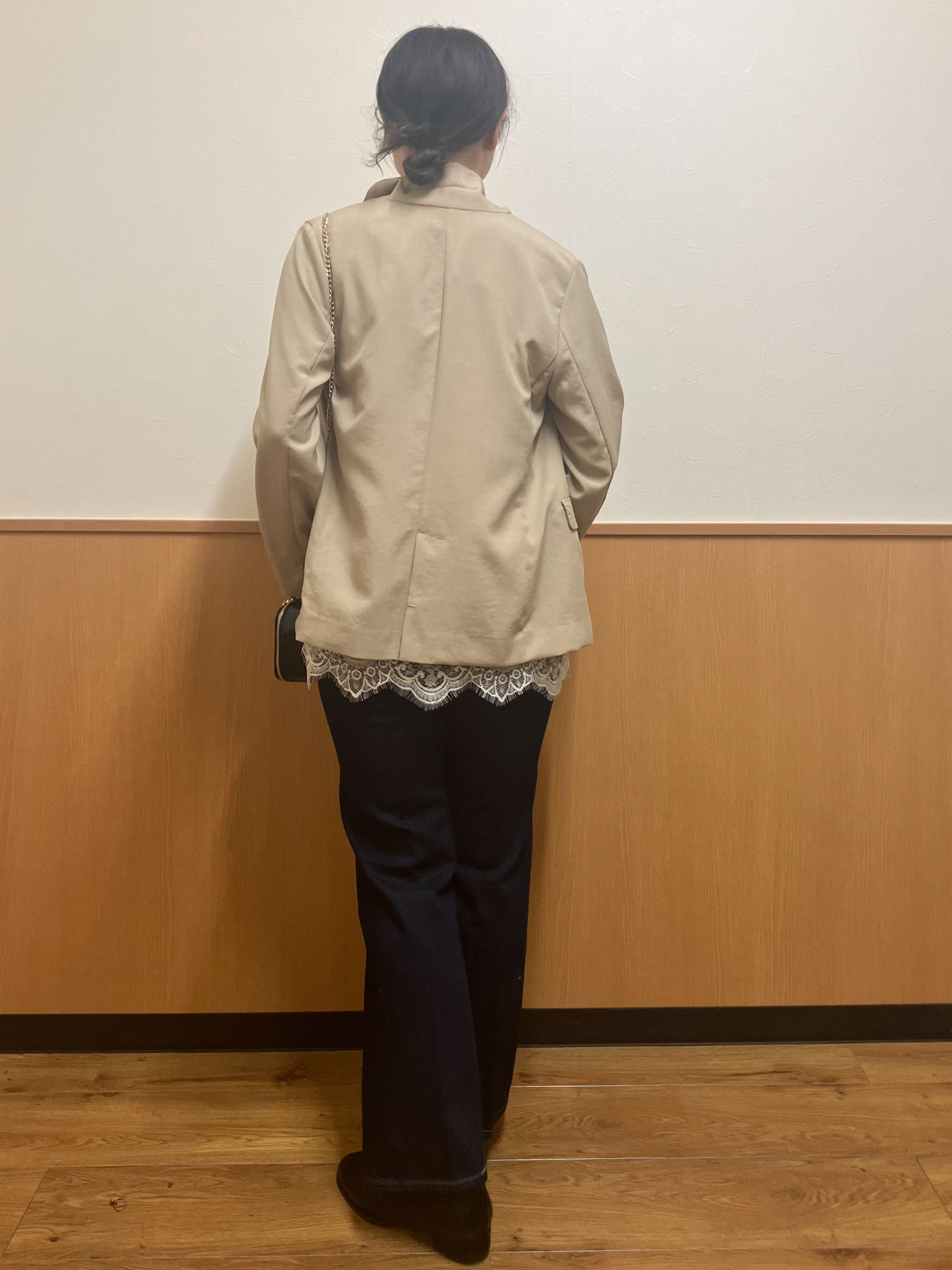 MAYUKIさんの「index｜《再入荷》ダブルブレストテーラードジャケット【接触冷感／吸水速乾／イージーアイロン／防シワ／洗濯機O」を使ったコーディネート