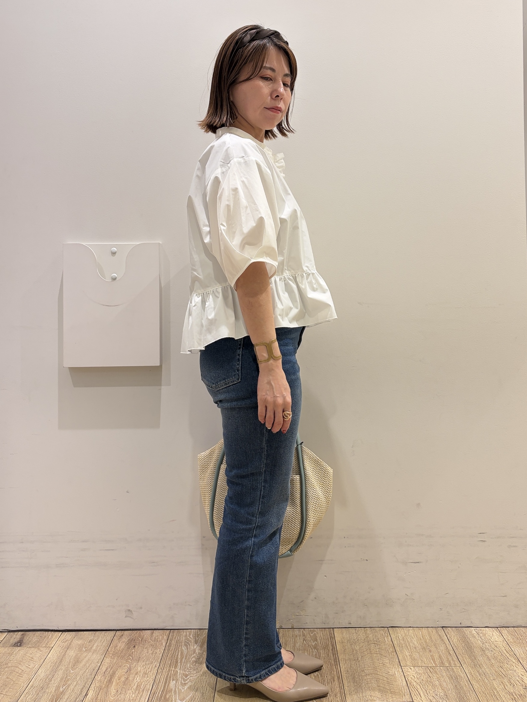 YUKOさんの「index｜スナップボタンニットカーディガン【洗濯機OK／抗ピル】」を使ったコーディネート