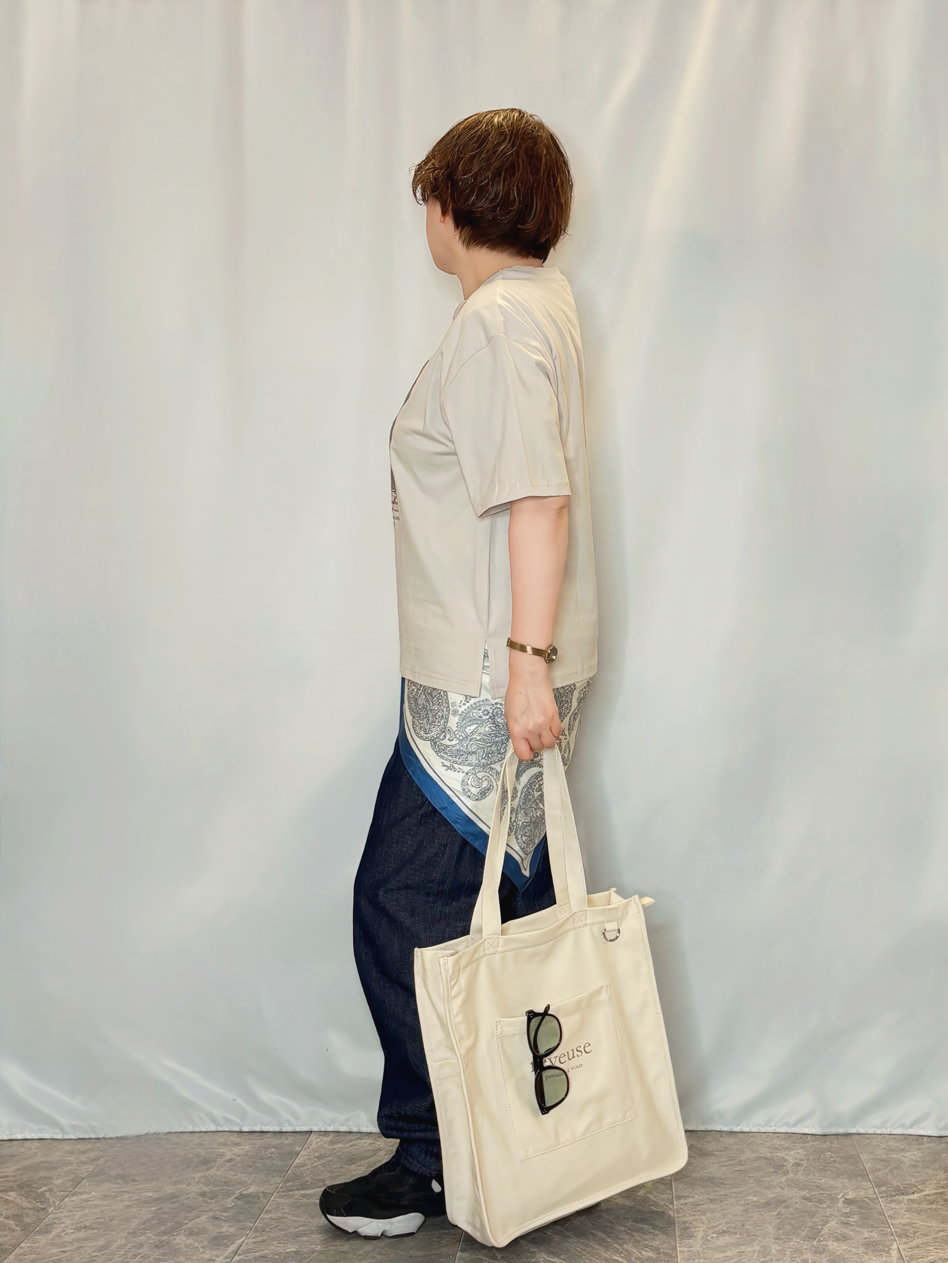 たみさんの「SHOO･LA･RUE｜【綿100％/S-LL/プチプラ】選べる3柄 プリントアソートTシャツ」を使ったコーディネート