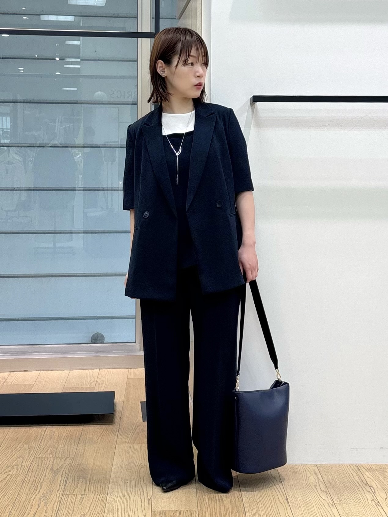 asamiさんの「INDIVI｜【着る日傘／SETUP可能】ビスチェレイヤード風トップス」を使ったコーディネート