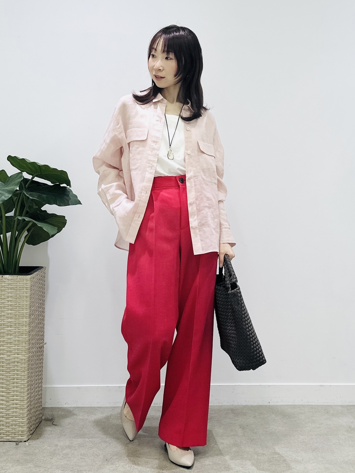 Miwaさんの「UNTITLED｜【古畑星夏さん着用/接触冷感】ドライタッチシャツ」を使ったコーディネート