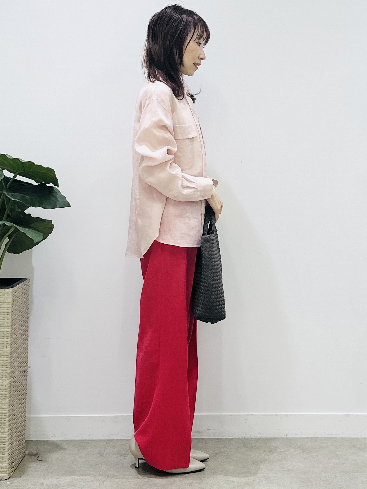 Miwaさんの「UNTITLED｜【古畑星夏さん着用/接触冷感】ドライタッチシャツ」を使ったコーディネート