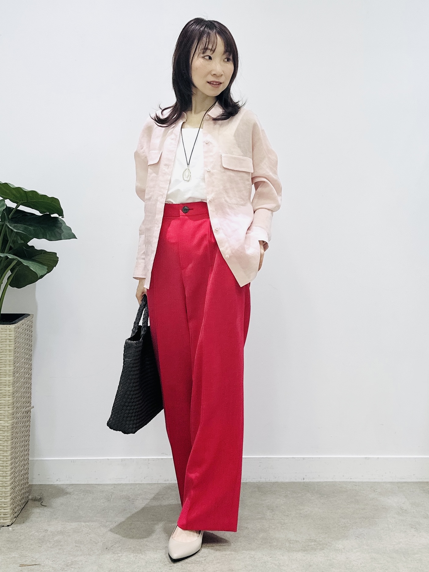 Miwaさんの「UNTITLED｜【古畑星夏さん着用/接触冷感】ドライタッチシャツ」を使ったコーディネート