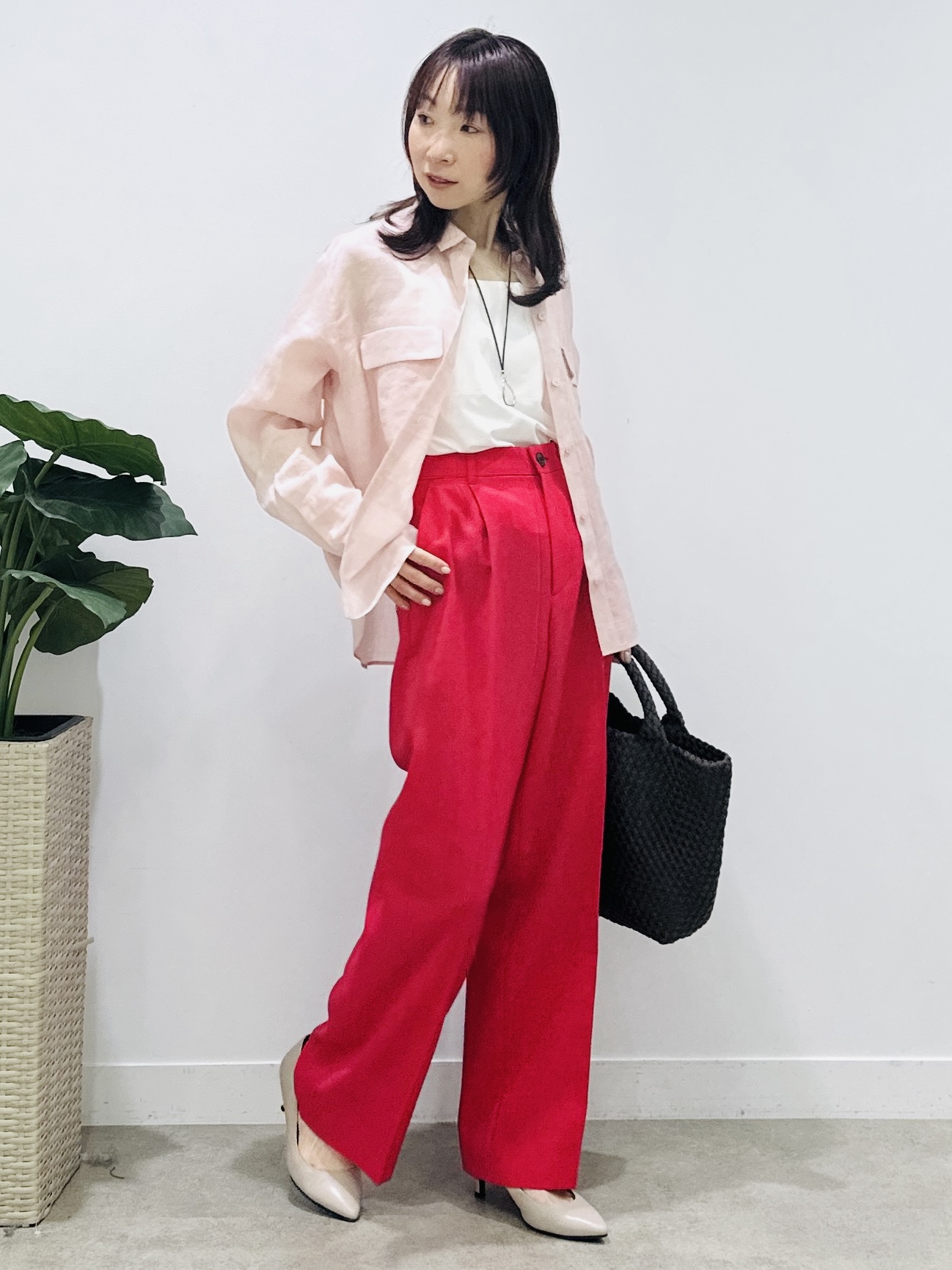 Miwaさんの「UNTITLED｜【古畑星夏さん着用/接触冷感】ドライタッチシャツ」を使ったコーディネート