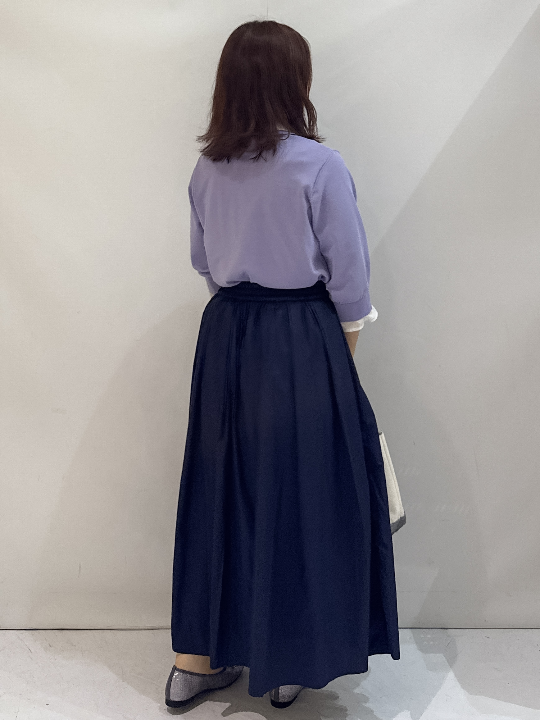 nakkoさんの「OPAQUE.CLIP｜シャツレイヤード風ポロニット【洗濯機OK】」を使ったコーディネート