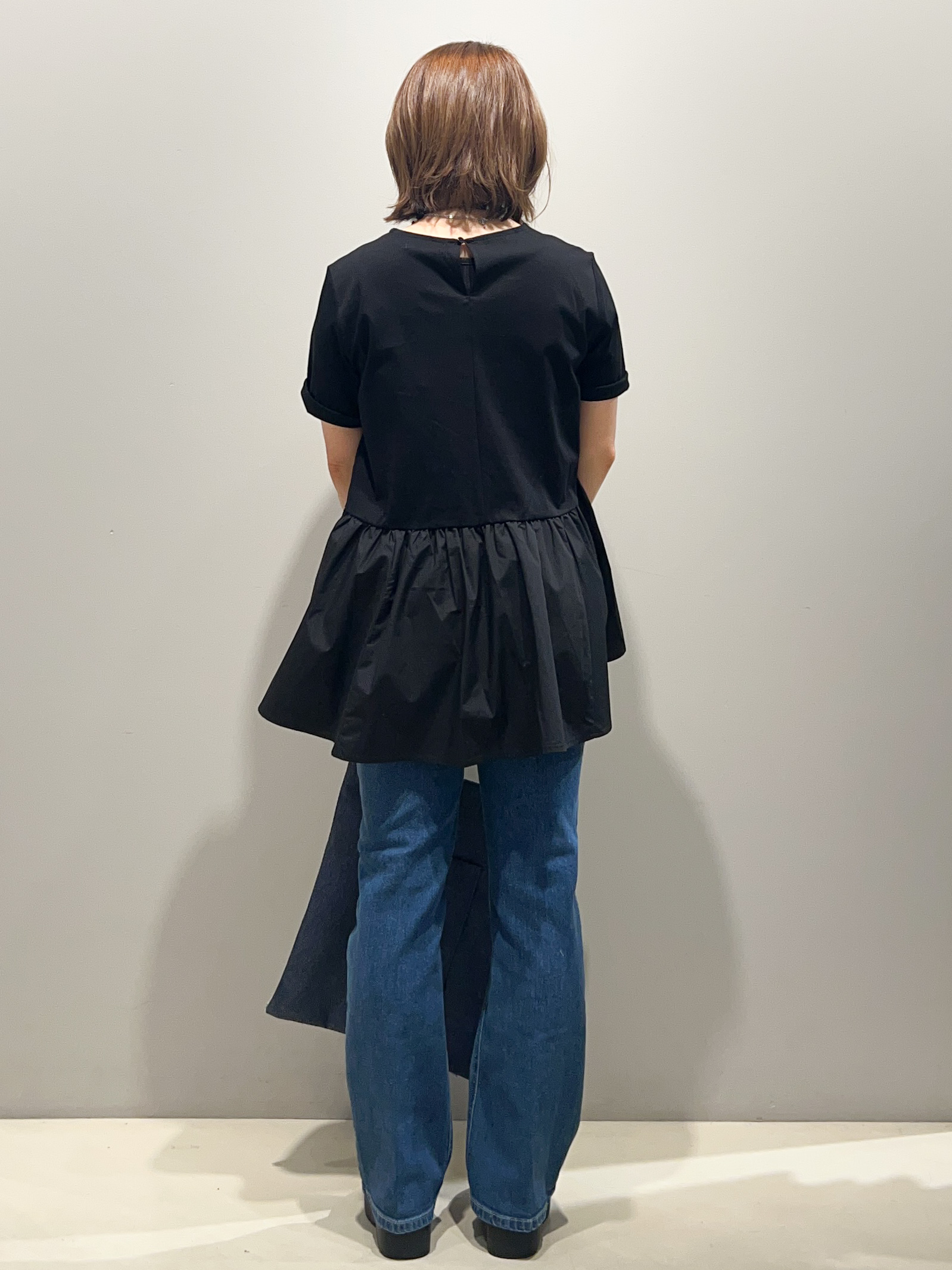 miyuさんの「OPAQUE.CLIP｜ペプラムドッキングカットソー【洗濯機OK】」を使ったコーディネート