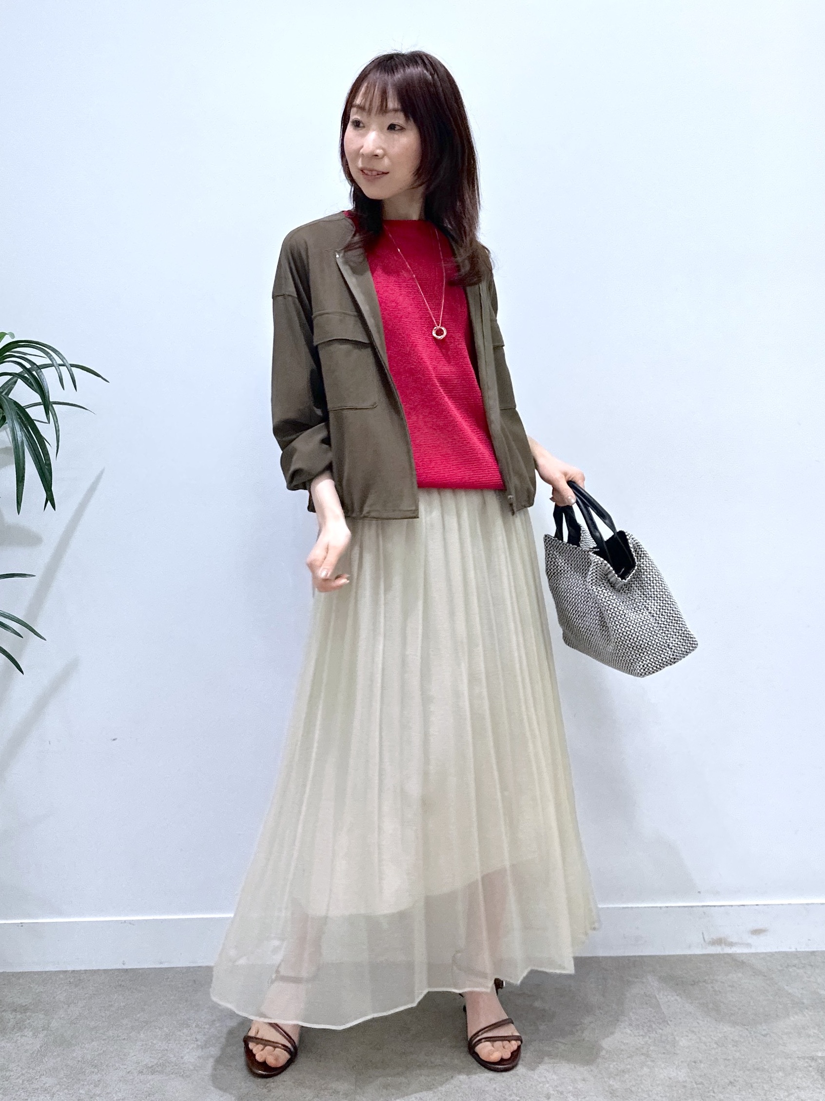 Miwaさんの「UNTITLED｜【洗える/ゆったり】クルーネックドライニット」を使ったコーディネート