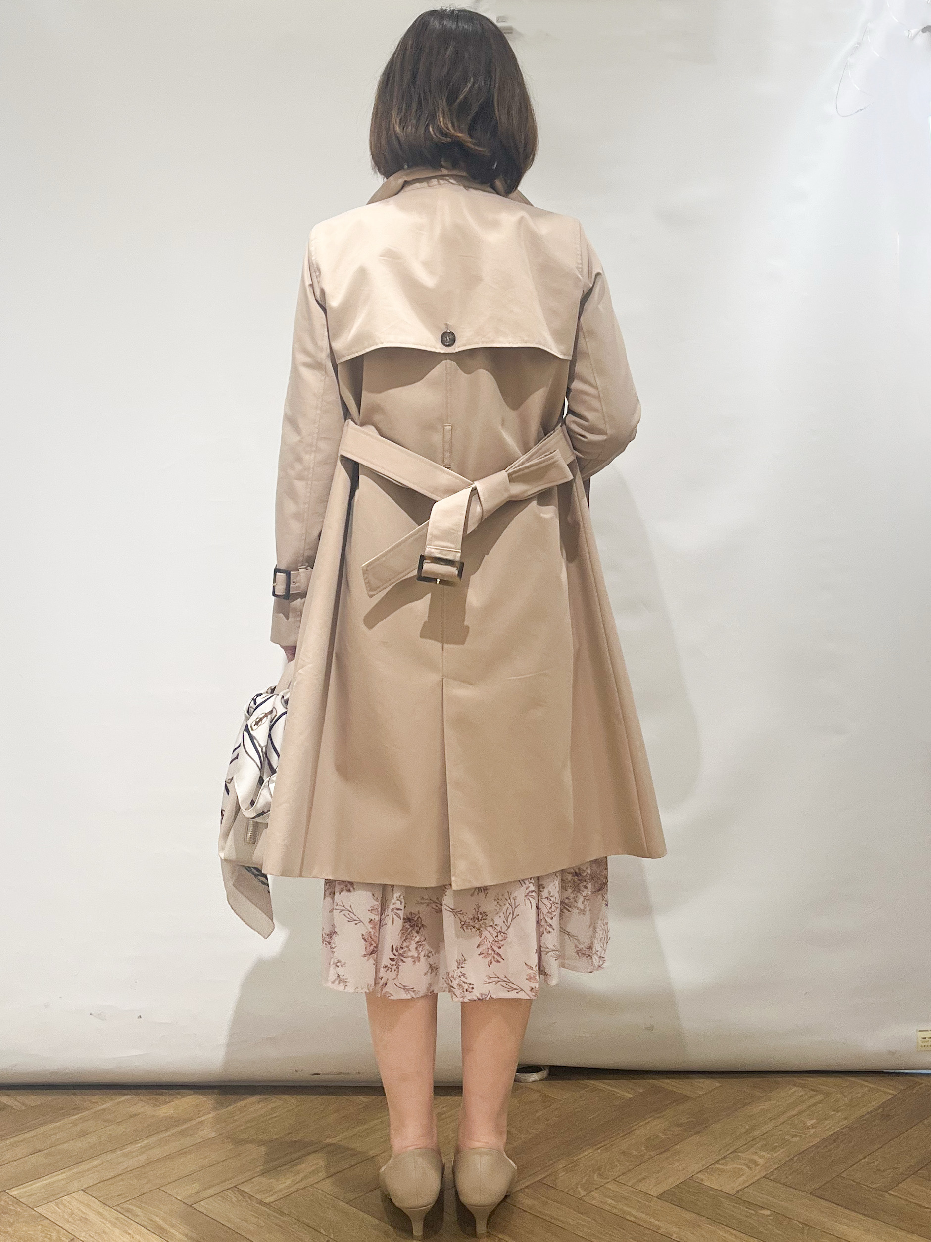 fumiさんの「index｜撥水トレンチコート【洗濯機OK／花粉対応】《XS～3L》」を使ったコーディネート
