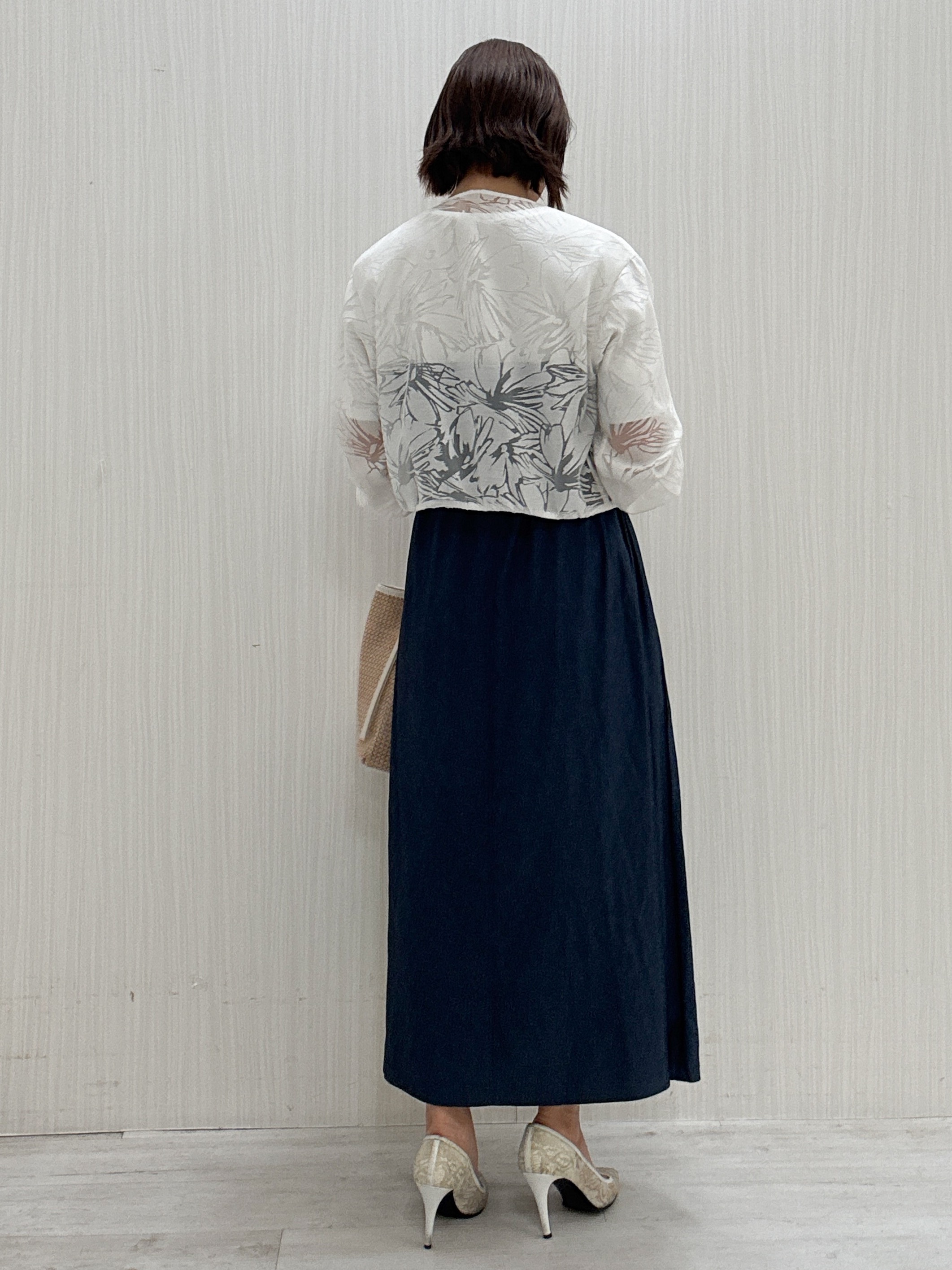 yuさんの「COUP DE CHANCE｜【手洗い可／日本製／／セットアップ可】オパール花柄ブルゾン」を使ったコーディネート