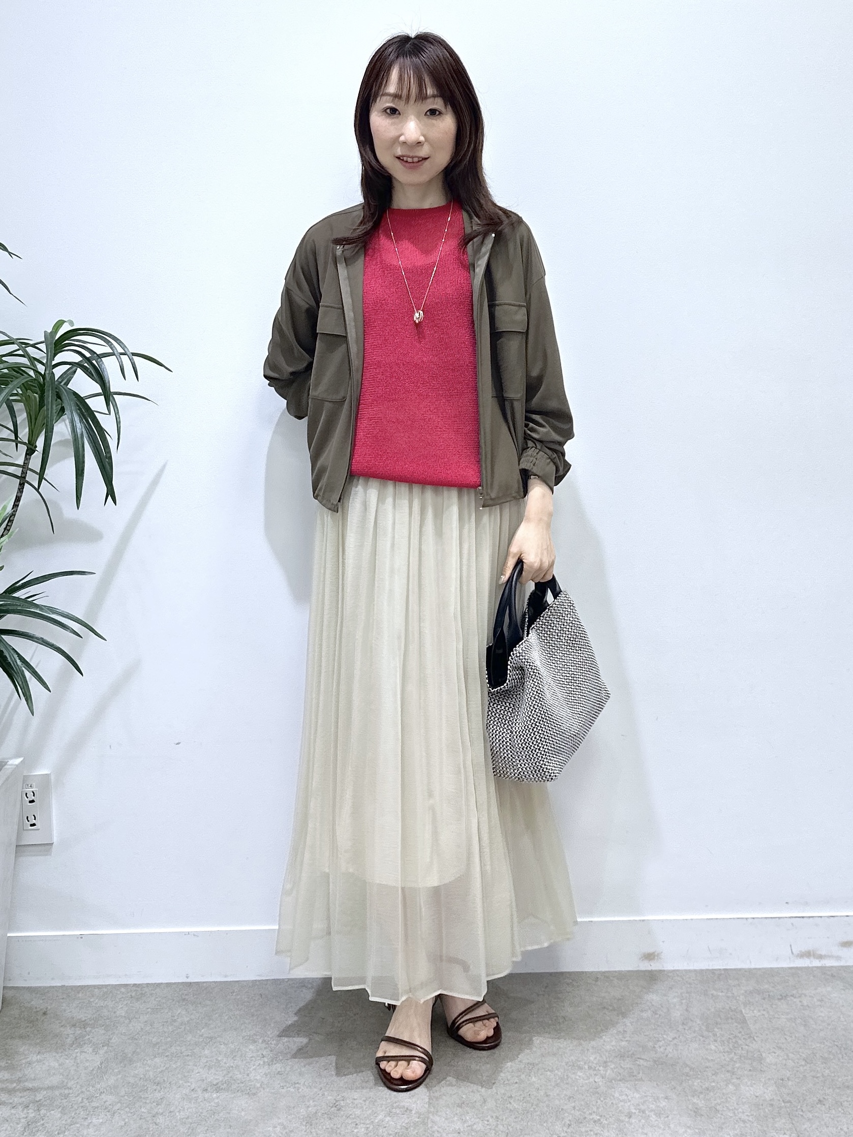Miwaさんの「UNTITLED｜【洗える/ゆったり】クルーネックドライニット」を使ったコーディネート