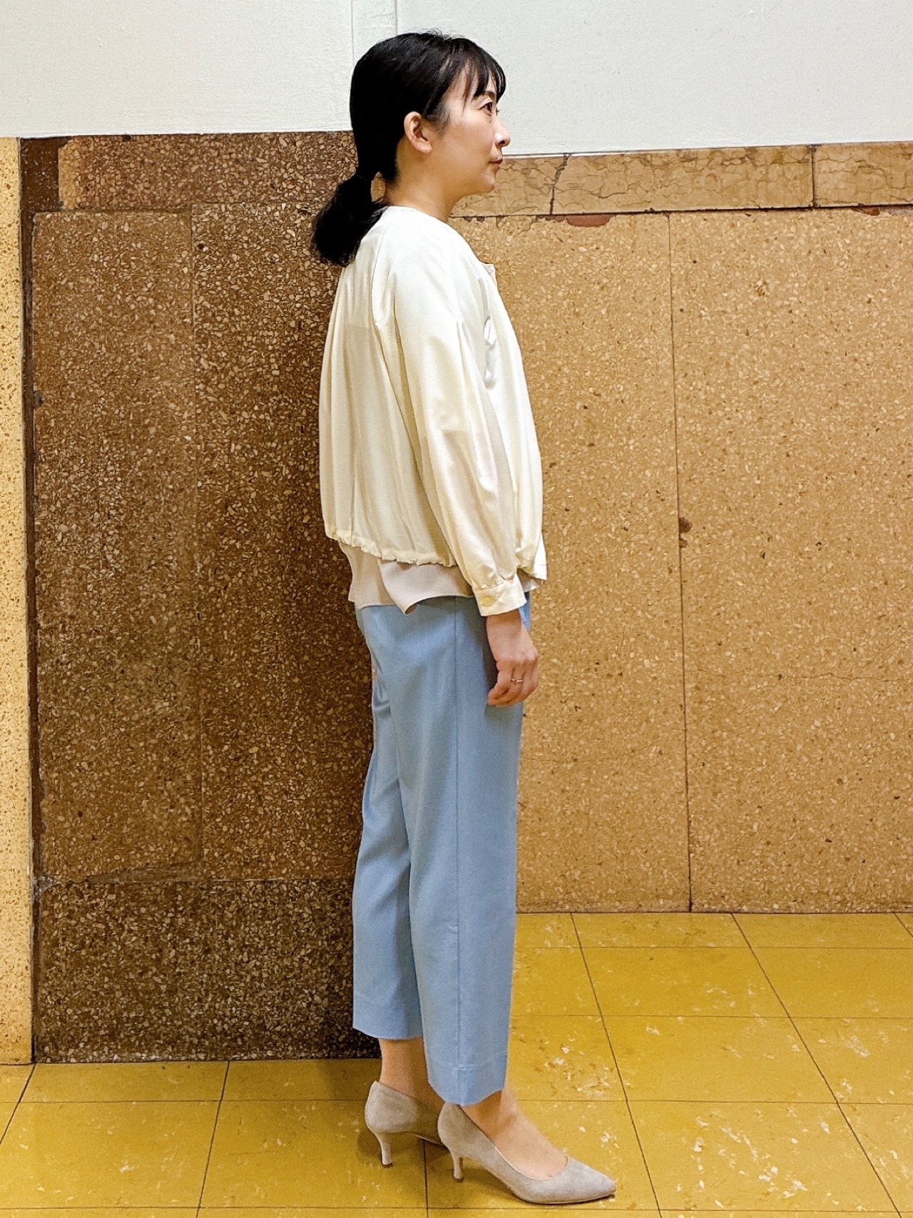 hattoriさんの「INDIVI｜【着る日傘／SETUP可能】ビスチェレイヤード風トップス」を使ったコーディネート