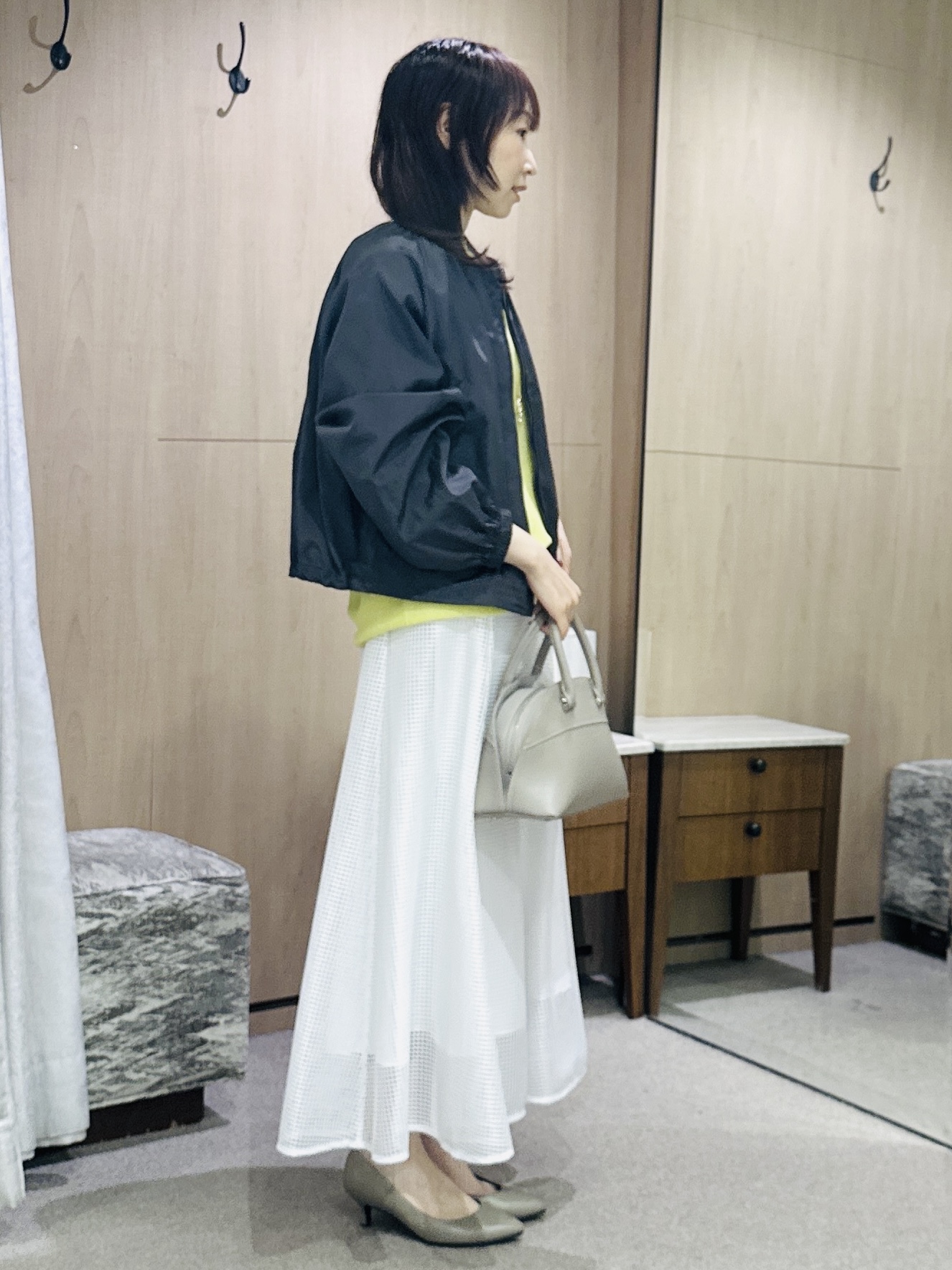 Miwaさんの「UNTITLED｜【セットアップ可/はっ水】シャイニータイプライターブルゾン」を使ったコーディネート