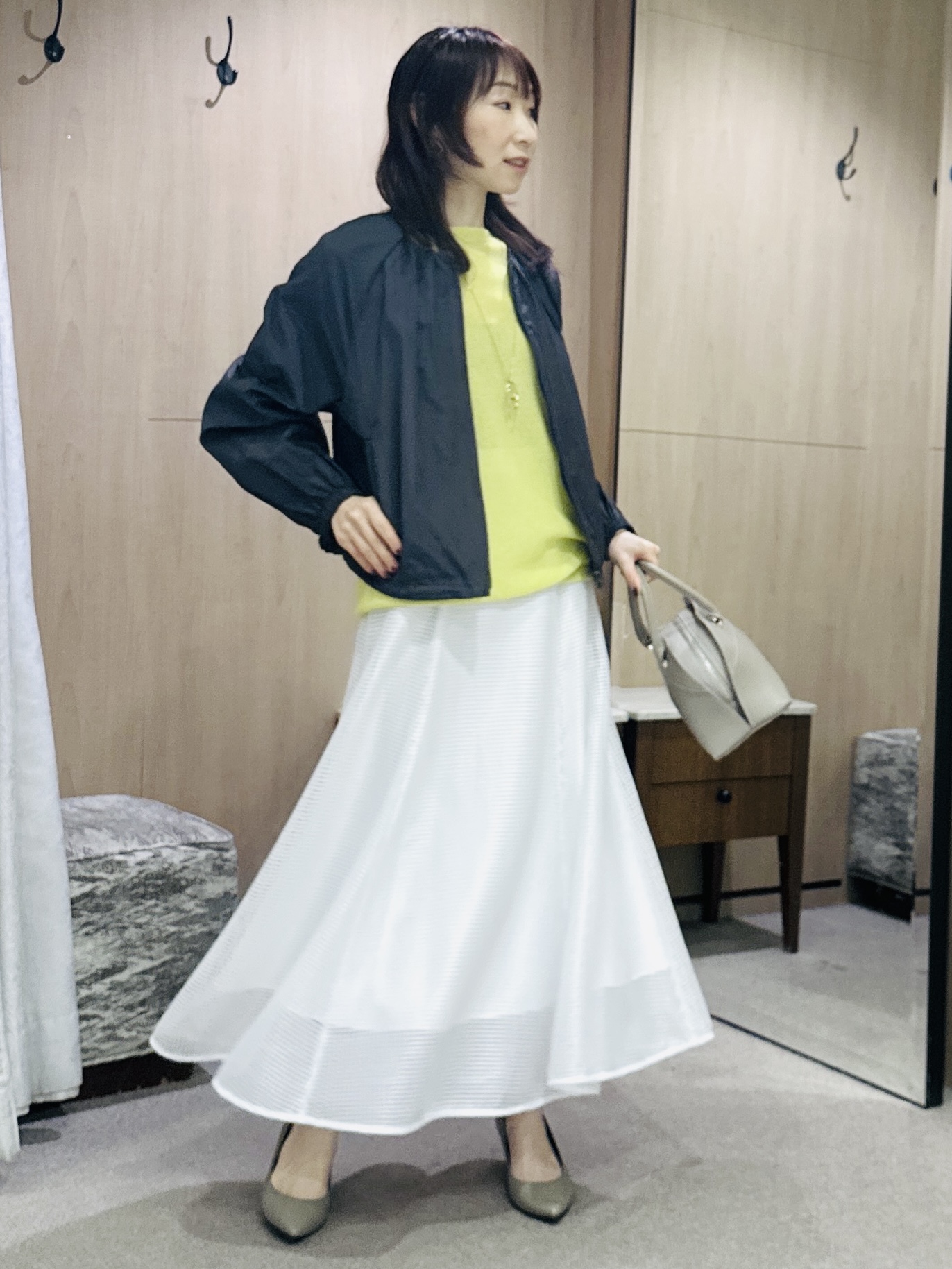 Miwaさんの「UNTITLED｜【セットアップ可/はっ水】シャイニータイプライターブルゾン」を使ったコーディネート