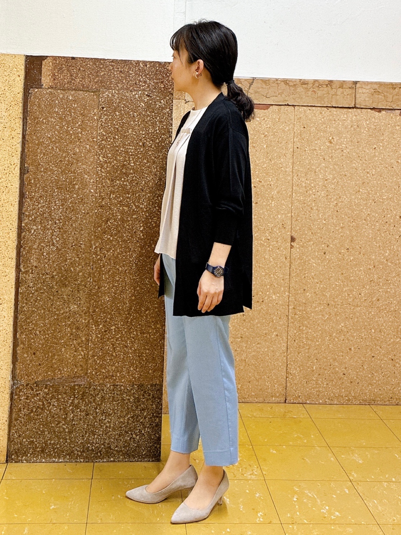 hattoriさんの「INDIVI｜【着る日傘／SETUP可能】ビスチェレイヤード風トップス」を使ったコーディネート