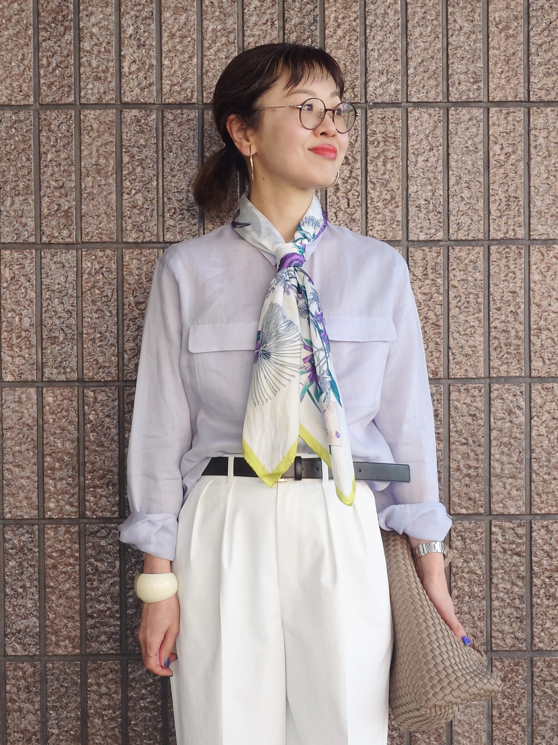 MUTSUKOさんの「UNTITLED｜【古畑星夏さん着用/接触冷感】ドライタッチシャツ」を使ったコーディネート