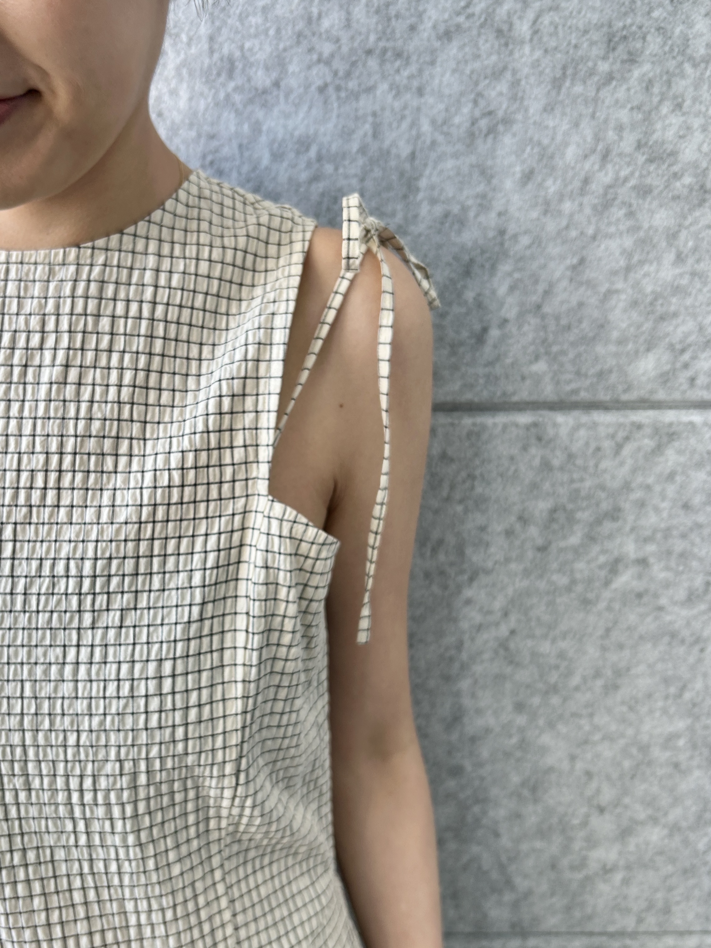 harunaさんの「CODE A｜shoulder ribbon dress」を使ったコーディネート