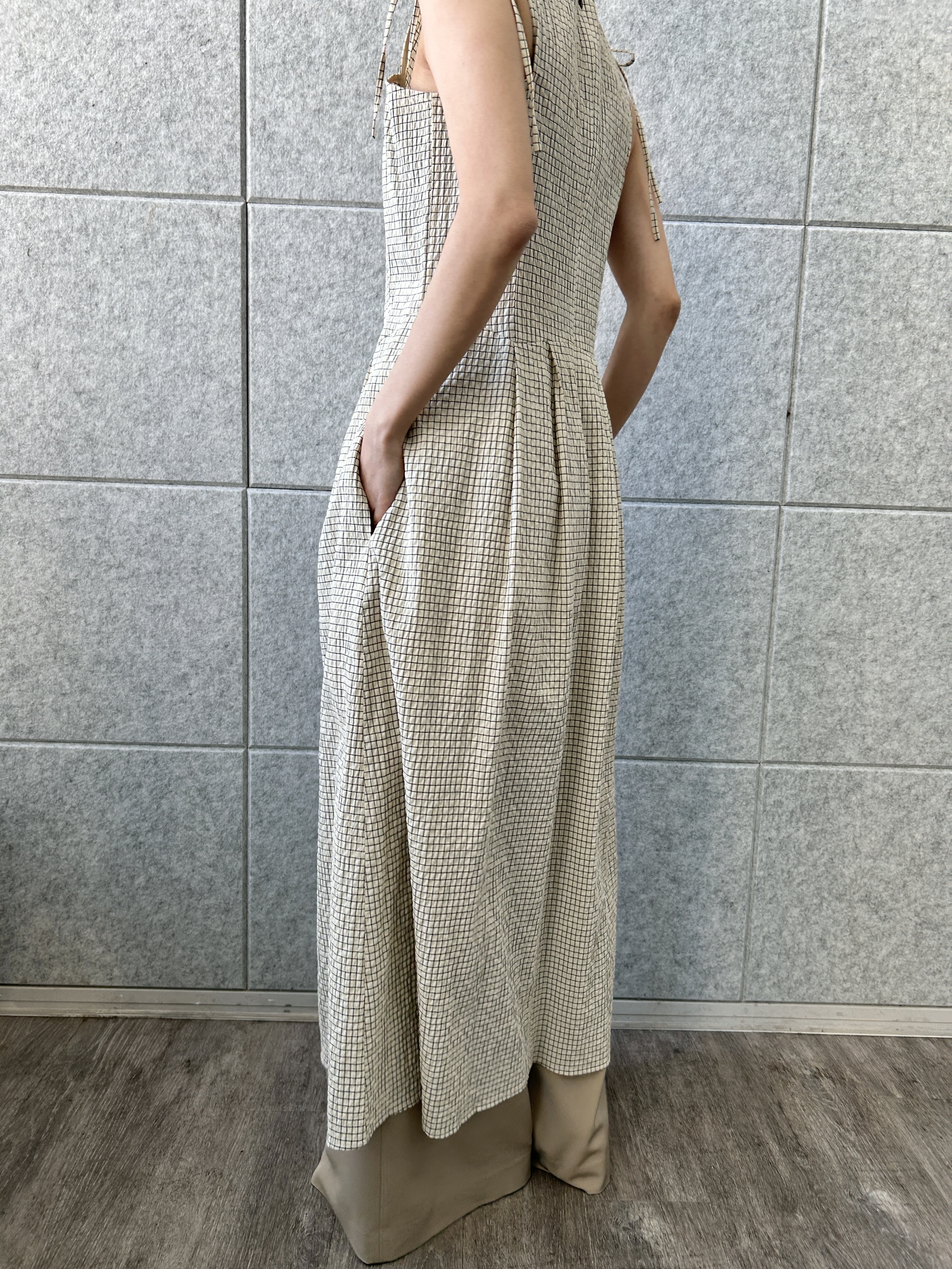 harunaさんの「CODE A｜shoulder ribbon dress」を使ったコーディネート